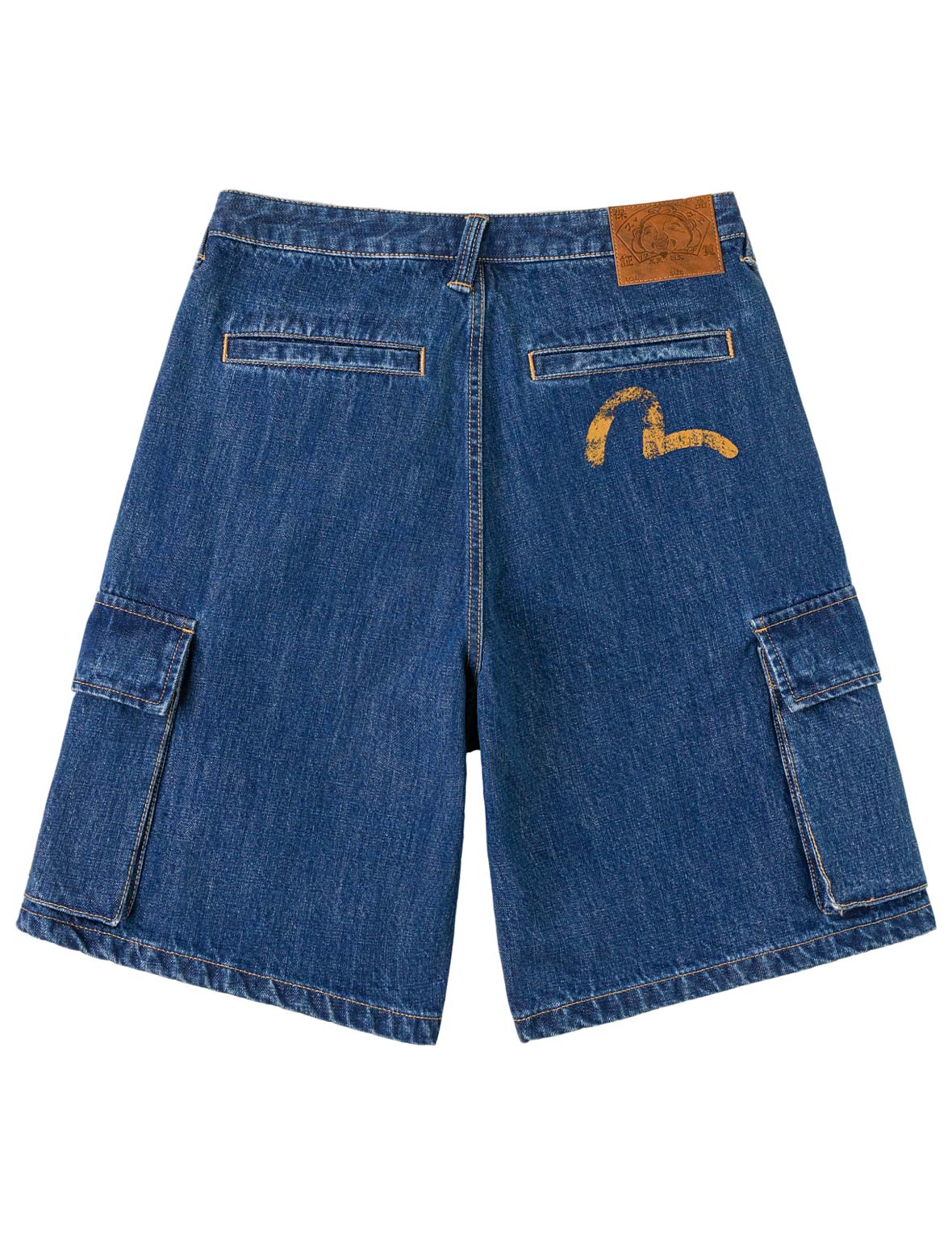 Multi-Pocket Seagull Dark Indigo Jorts – EVISU