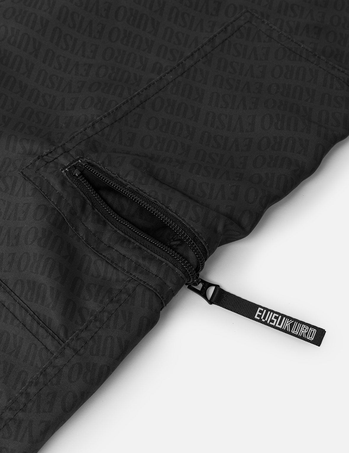 Allover Logo Print Loose Fit Cargo Pants