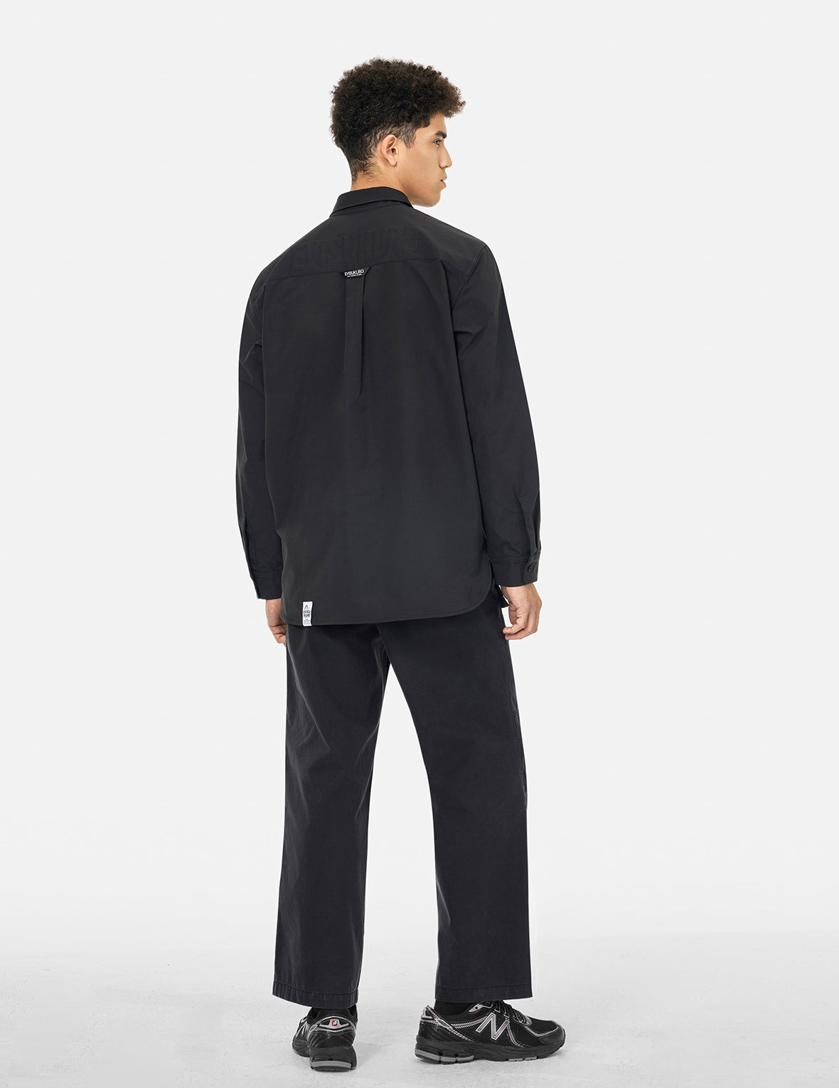 Logo and Seagull Embroidery Relax Fit Cargo Pants