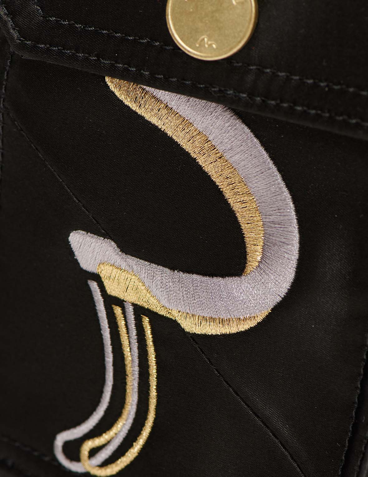 Wave Infused Logo Embroidered Backpack