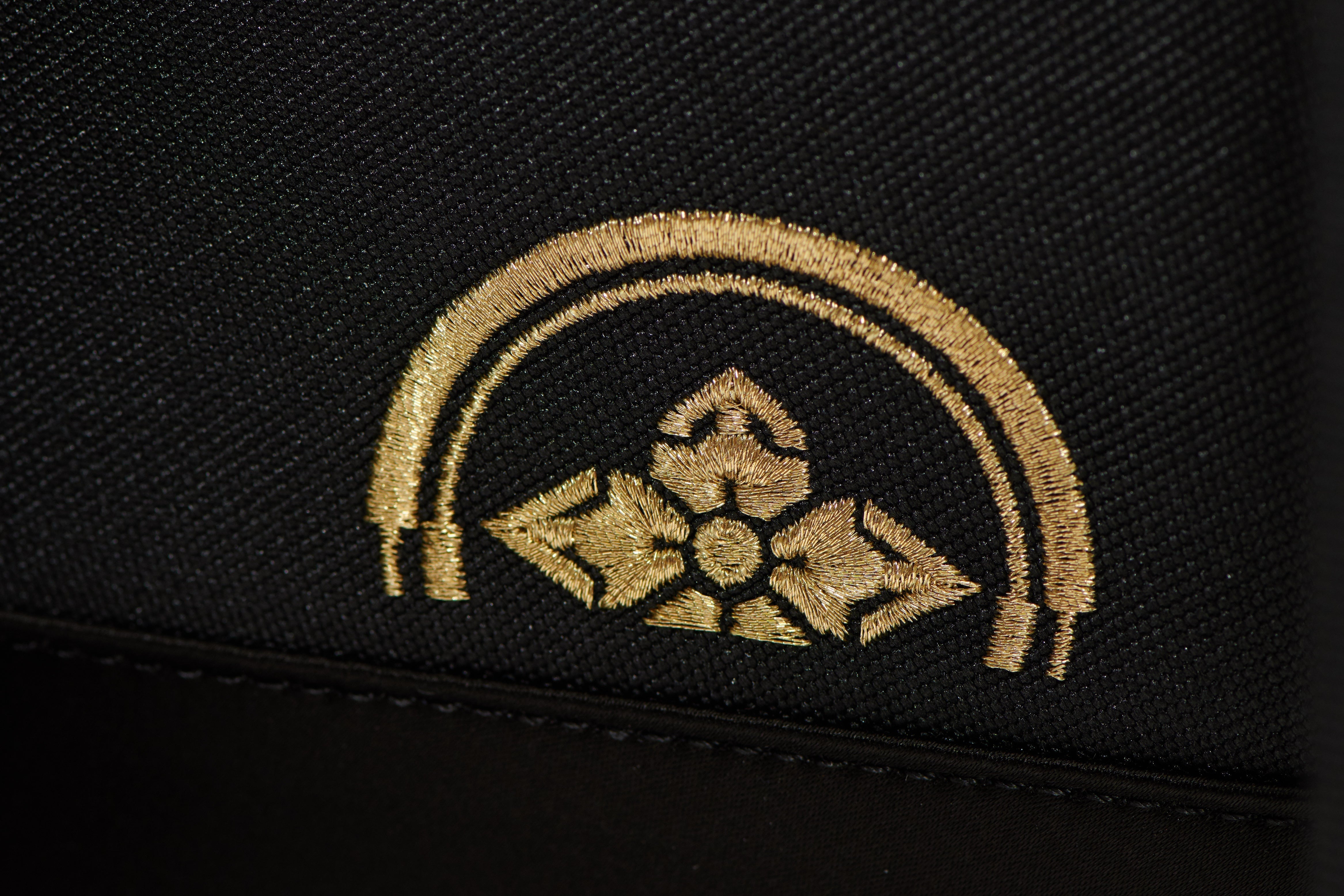 Wave Infused Logo Embroidered Backpack
