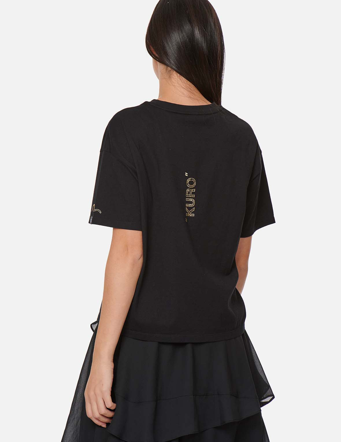 Draped Metal Chain T-shirt