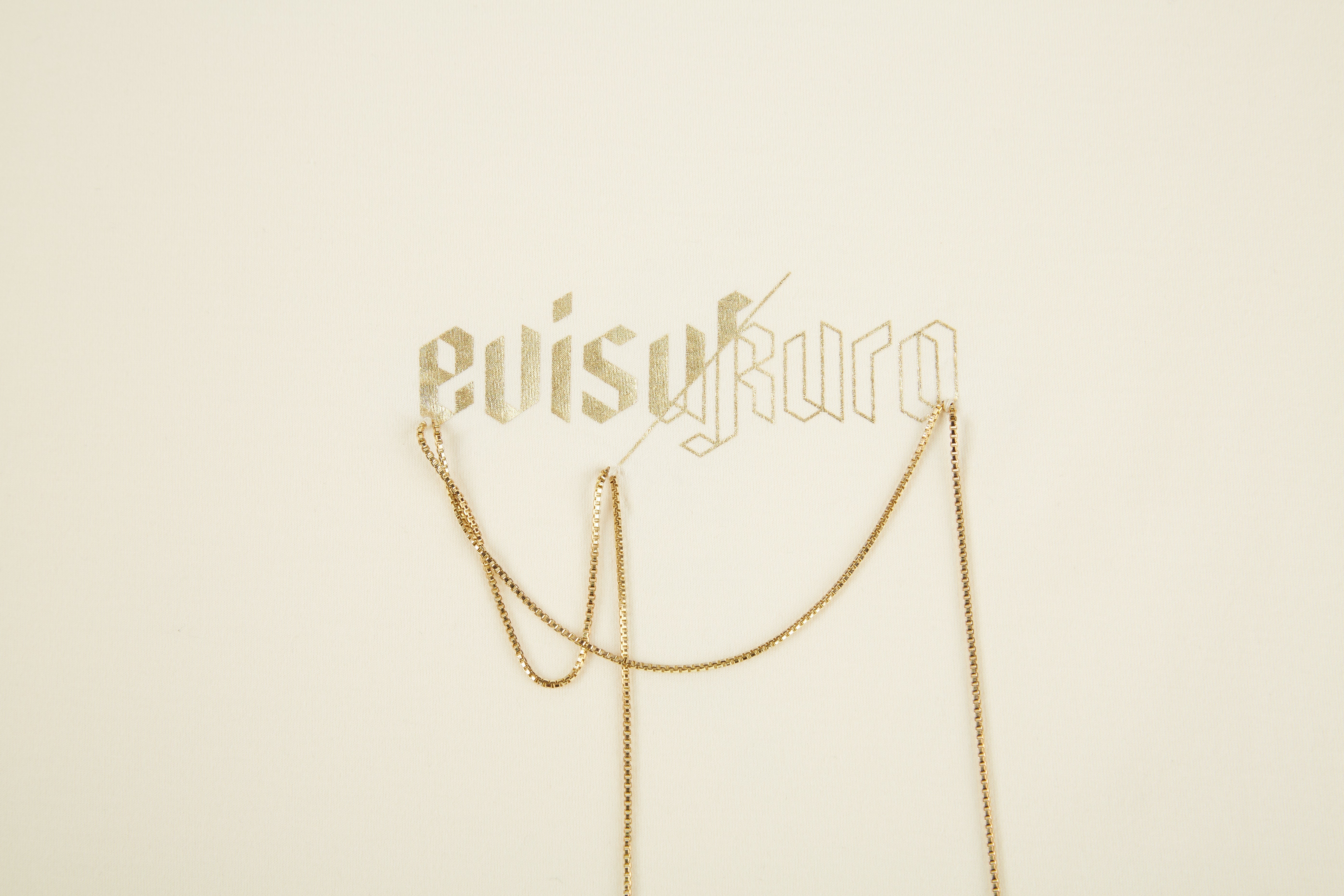 Draped Metal Chain T-shirt