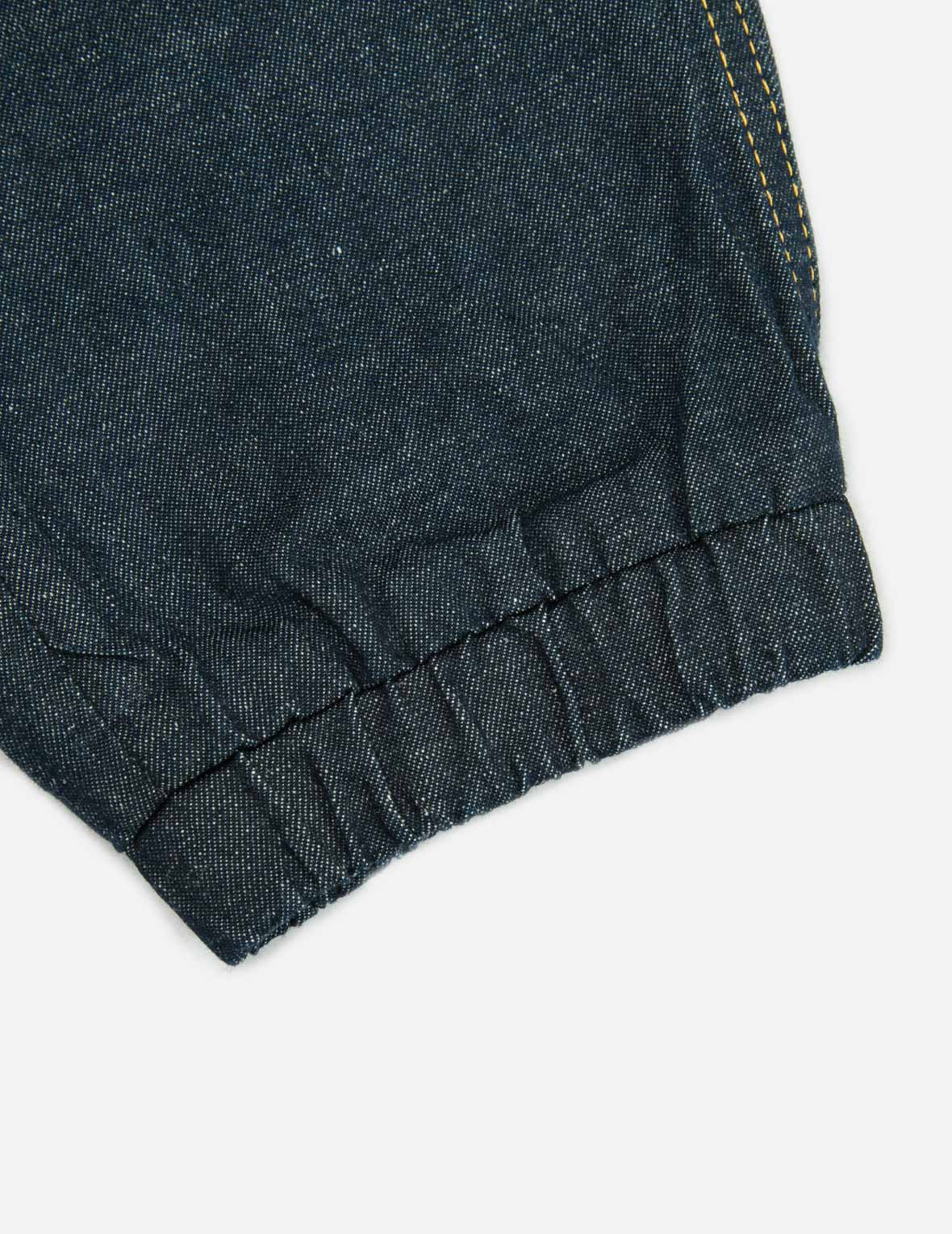 Seagull Print Denim Jogger Pants