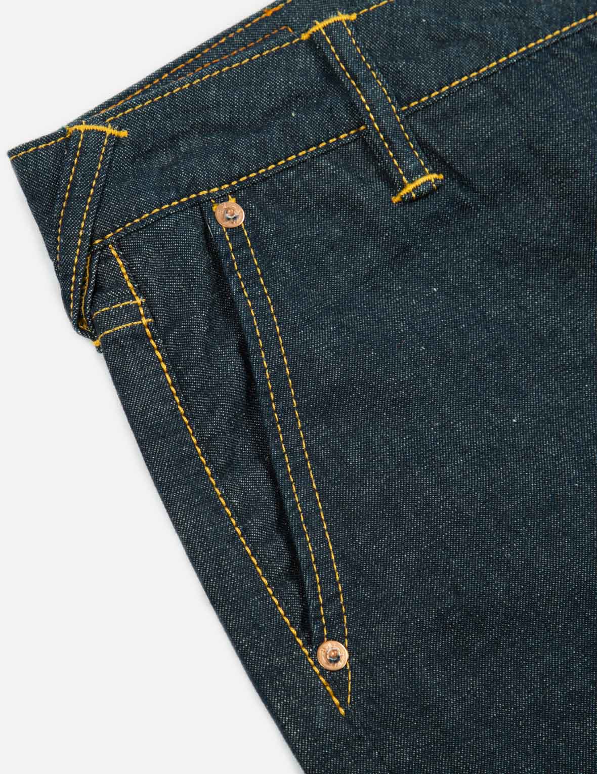 Seagull Print Denim Jogger Pants