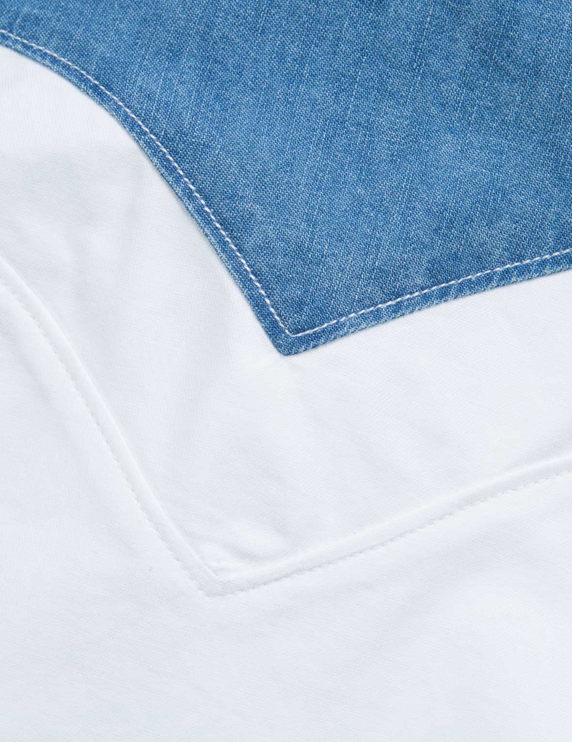 Denim Daicock Insert Oxford Shirt