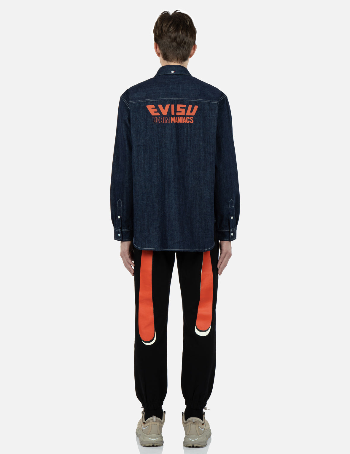 多口袋牛仔衬衫