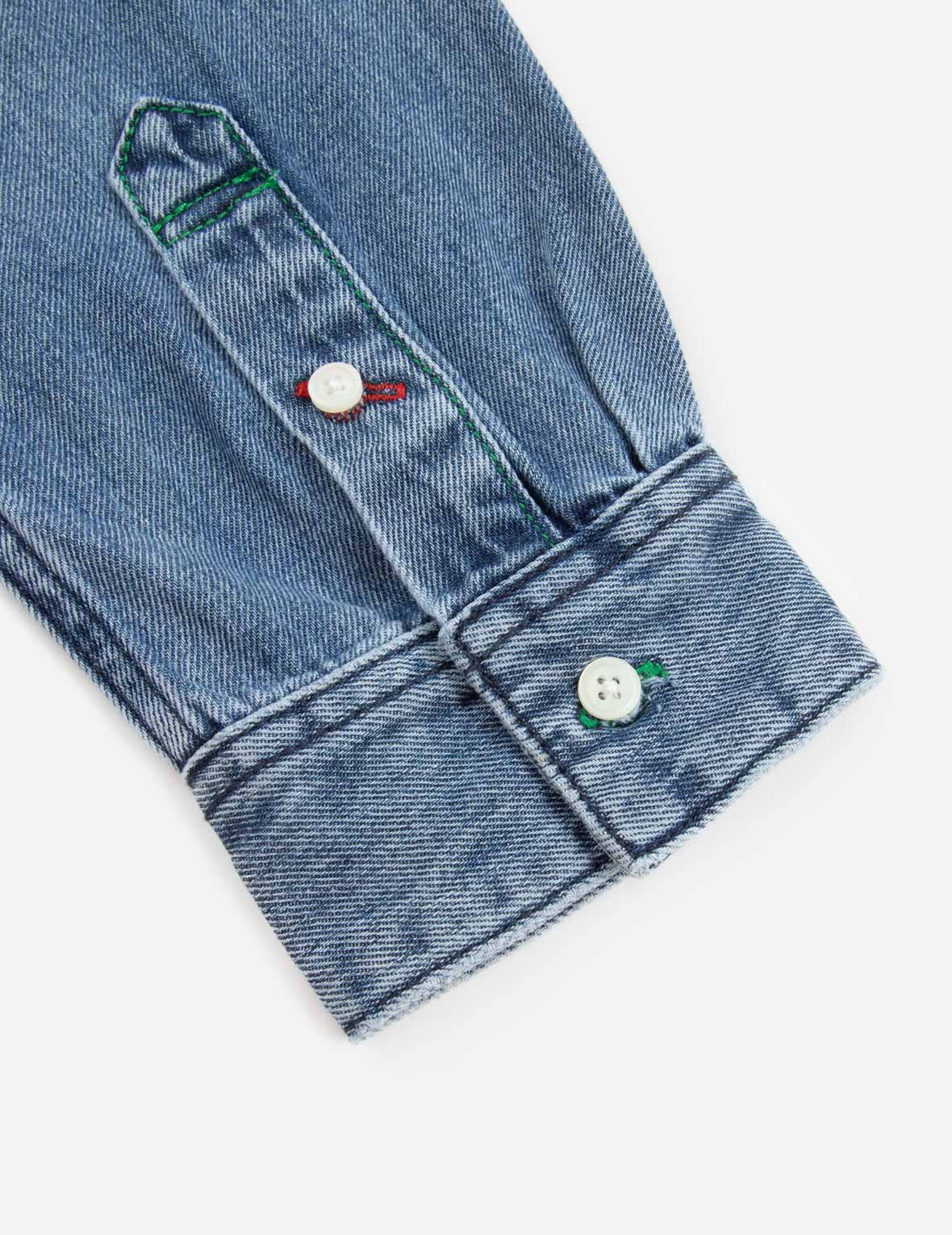 Calligraphy Daicock Relax Fit Denim Shirt