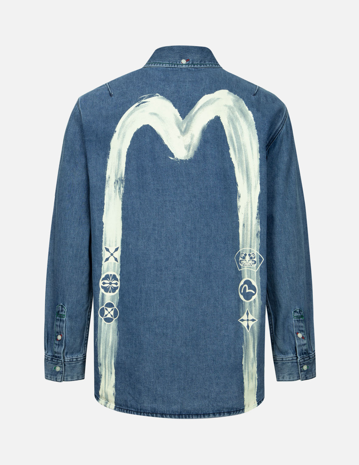 Calligraphy Daicock Relax Fit Denim Shirt