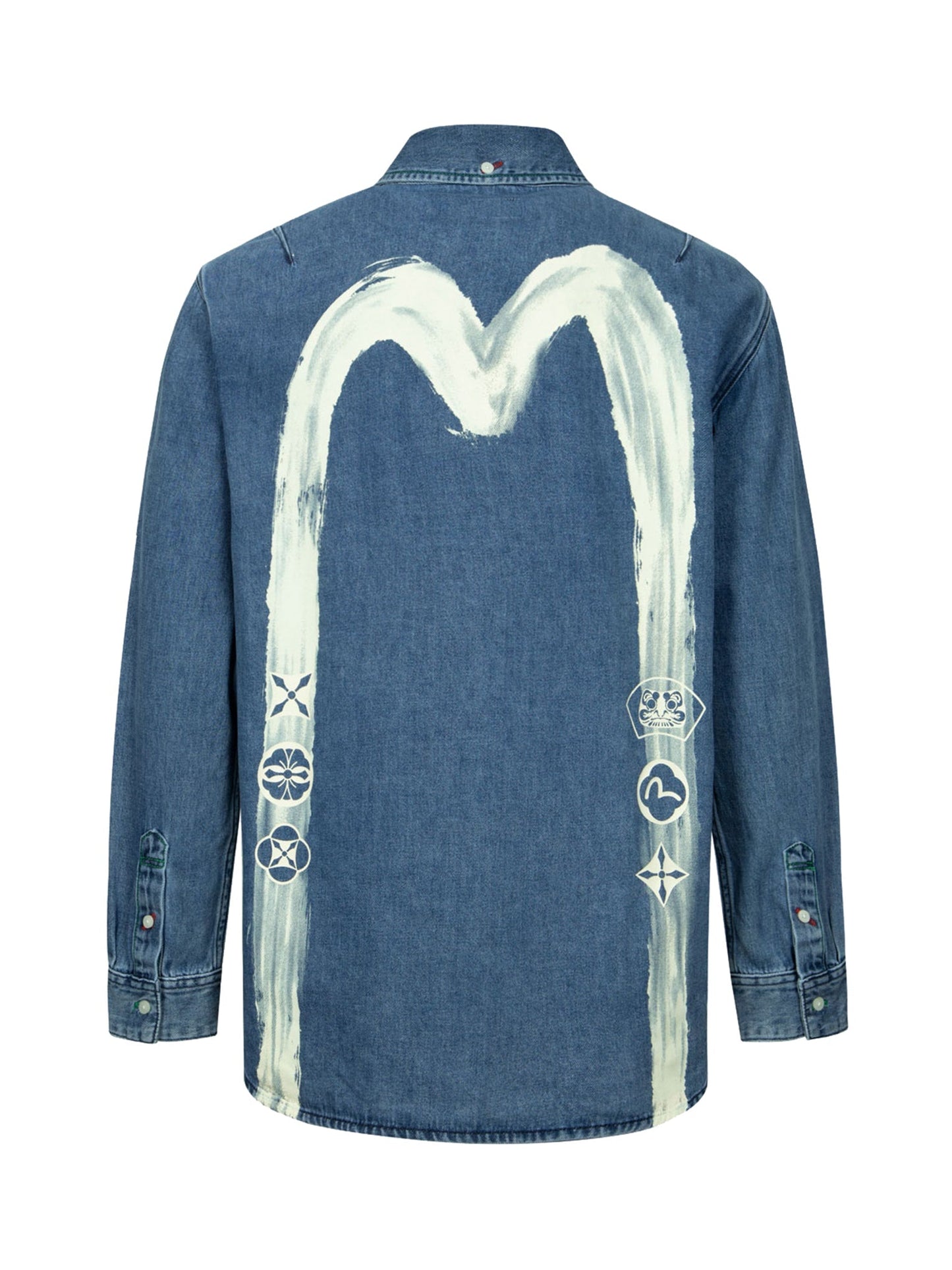 Calligraphy Daicock Relax Fit Denim Shirt