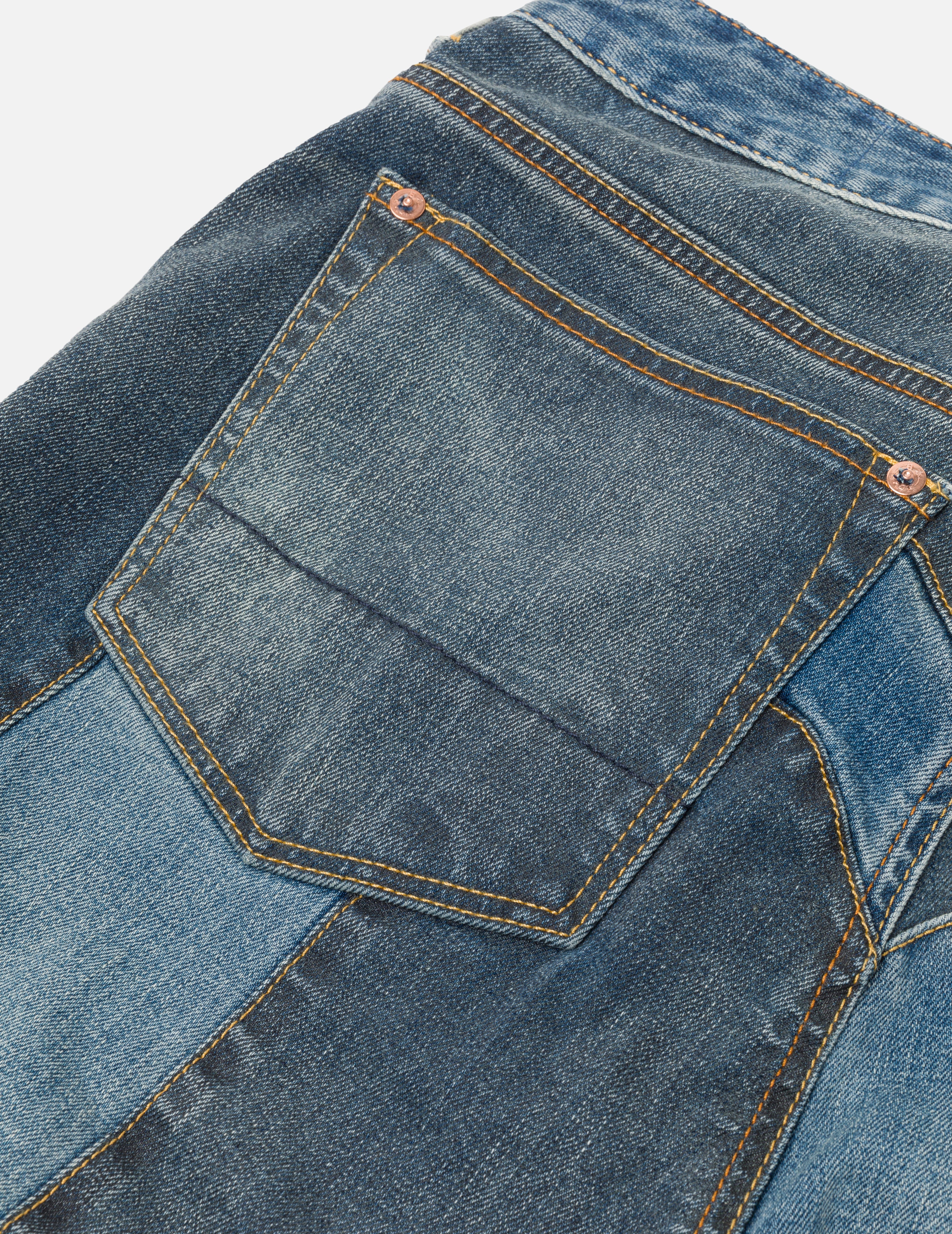 2-Tone Inserted Daicock Regular Fit Jeans #2000