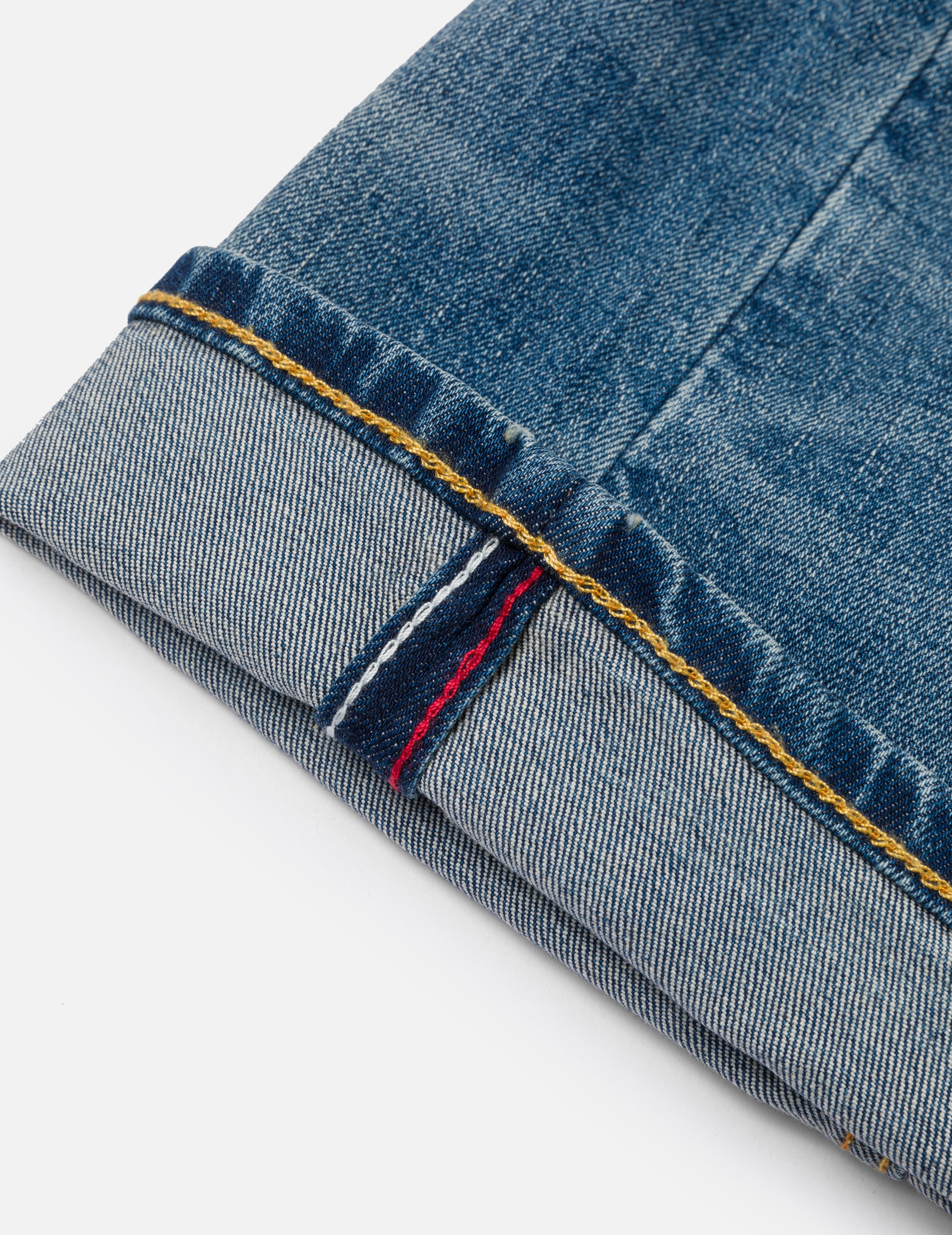 2-Tone Inserted Daicock Regular Fit Jeans #2000