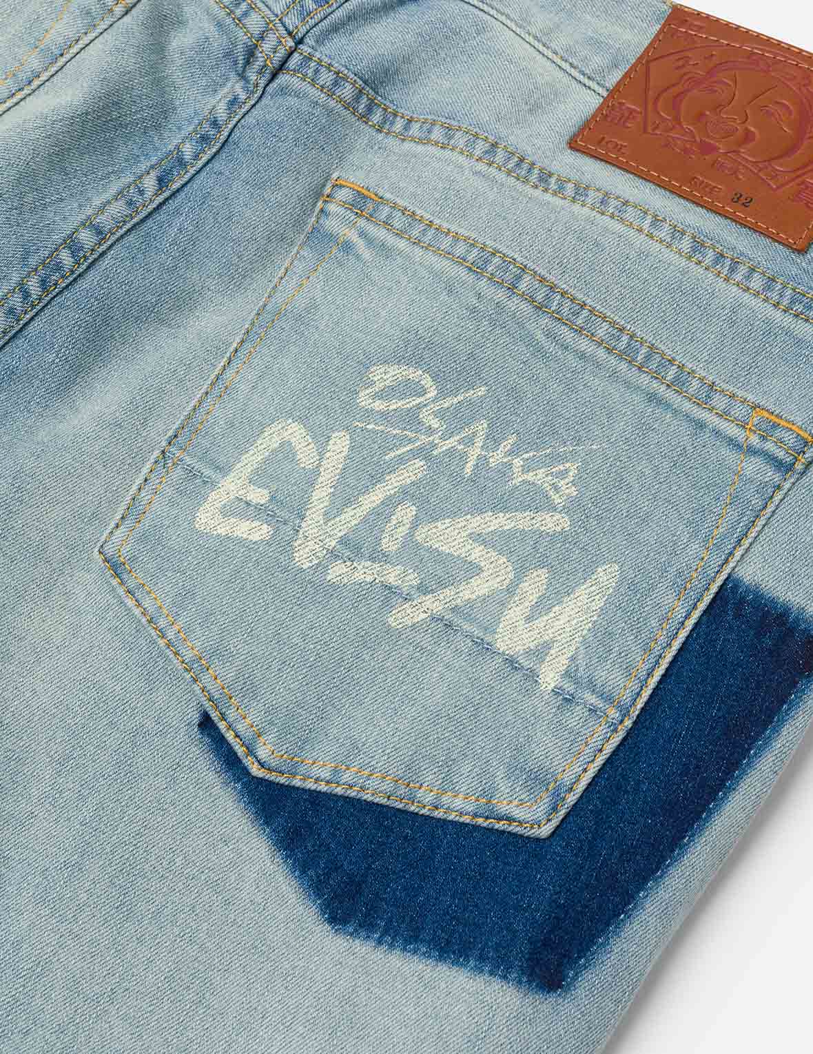 Multi-Pocket with Seagull Print 3D Fit Jeans