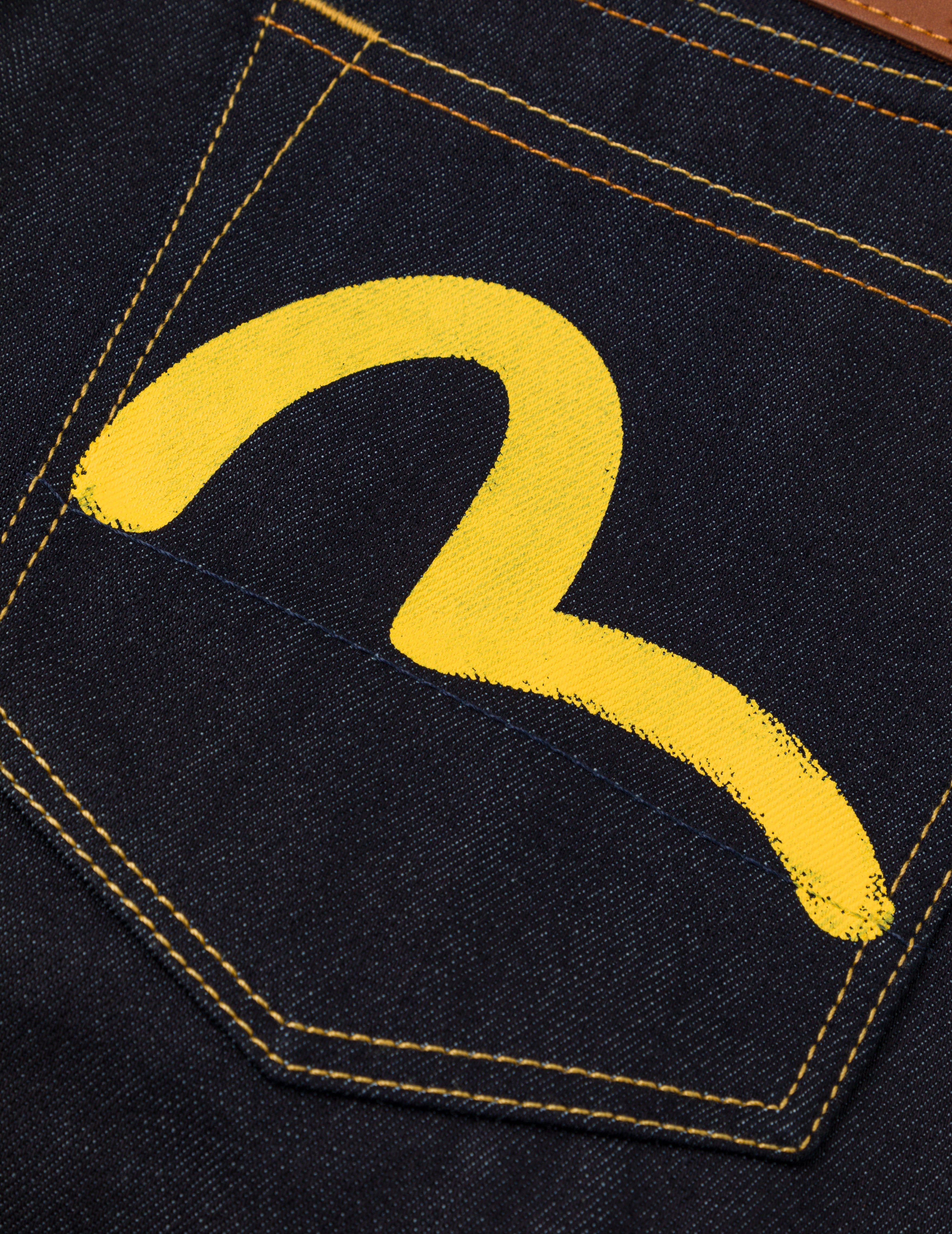 Yellow Seagull Print Regular Fit Jeans #2000
