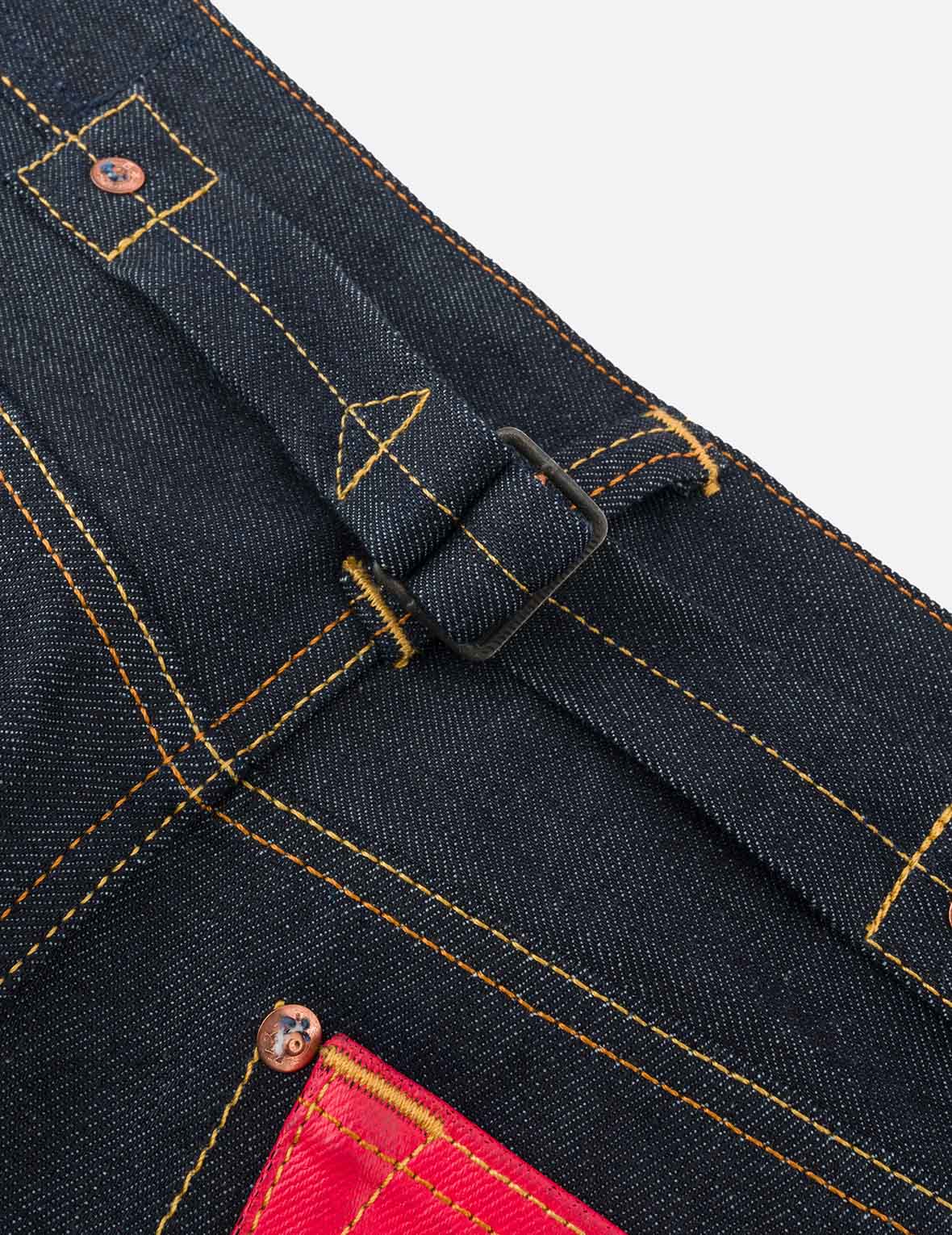 Bold Seagull Print Taper Fit Jeans #2017