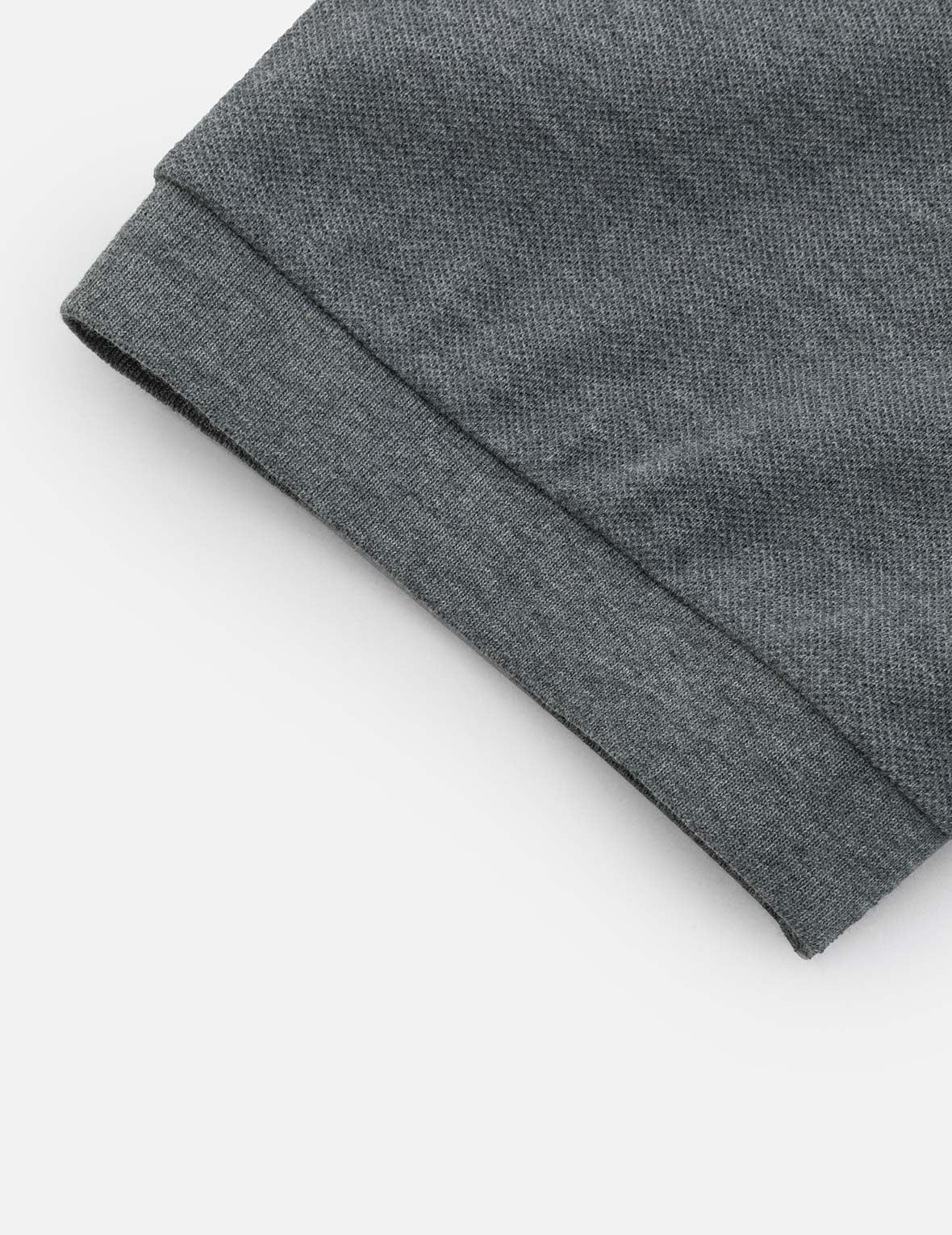 Logo Embroidery and Seagull Motif Collar Relax Fit Polo Shirt