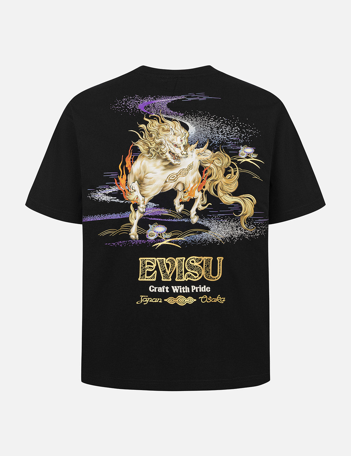 Hakutaku Print Relax Fit T-Shirt – EVISU