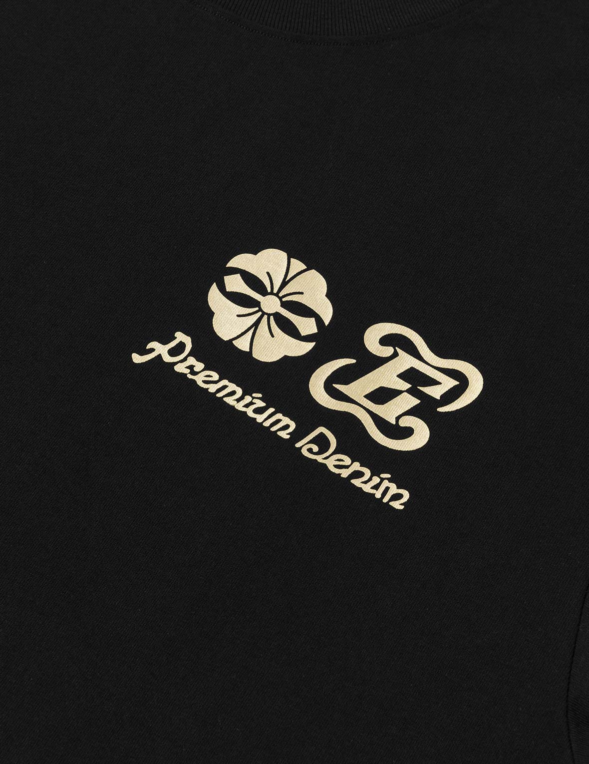 Artistic Brush Daicock Print Relax Fit T-Shirt