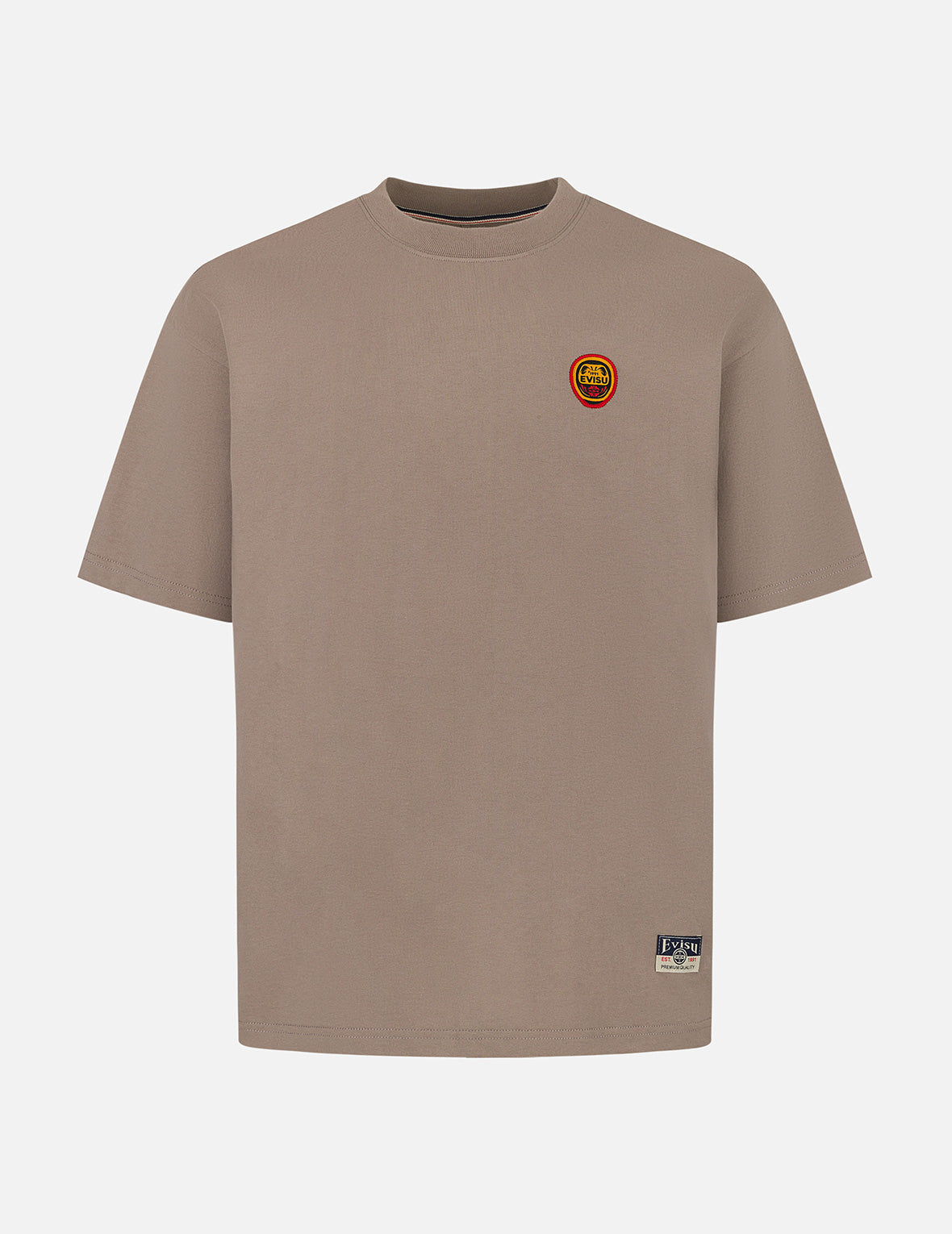 Daruma and Logo Embroidery Relax Fit T-shirt