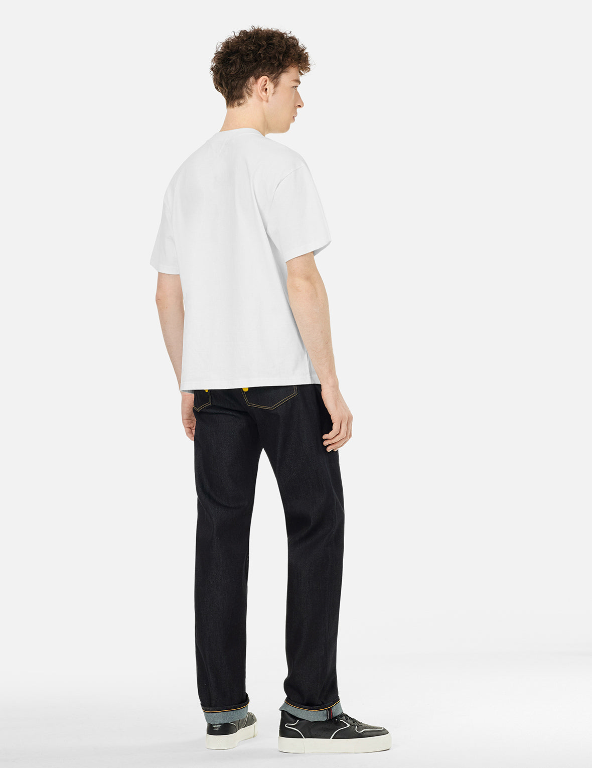 Daruma and Logo Embroidery Relax Fit T-shirt