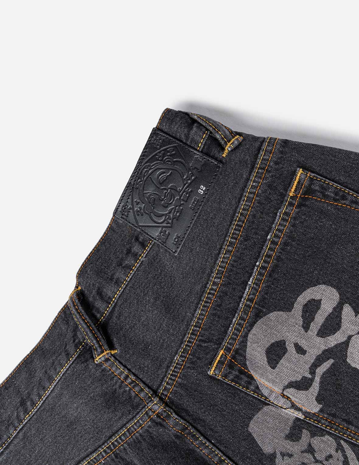 Skull Daicock Denim Shorts
