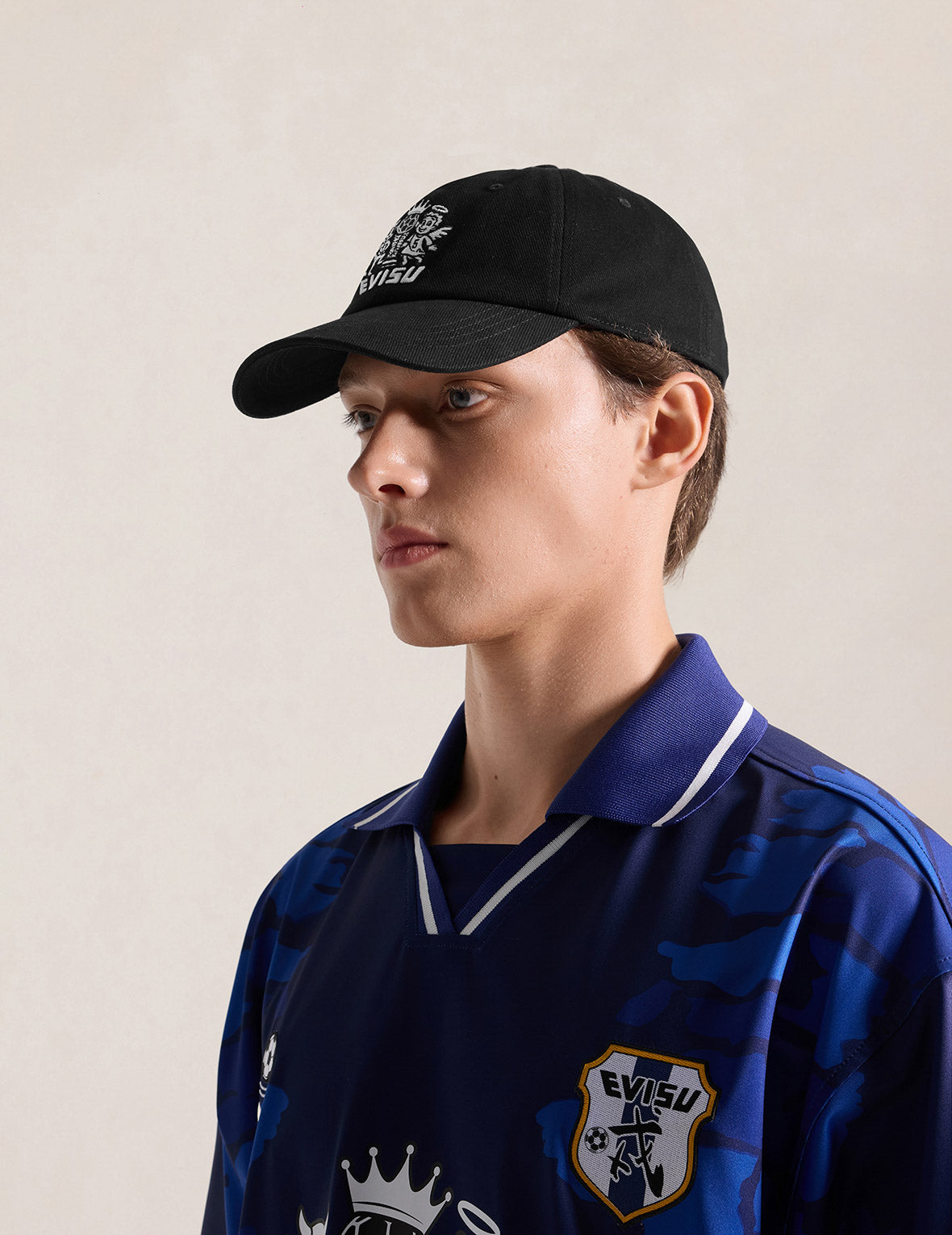 Little Devil & Angel Washed Corduroy Baseball Cap