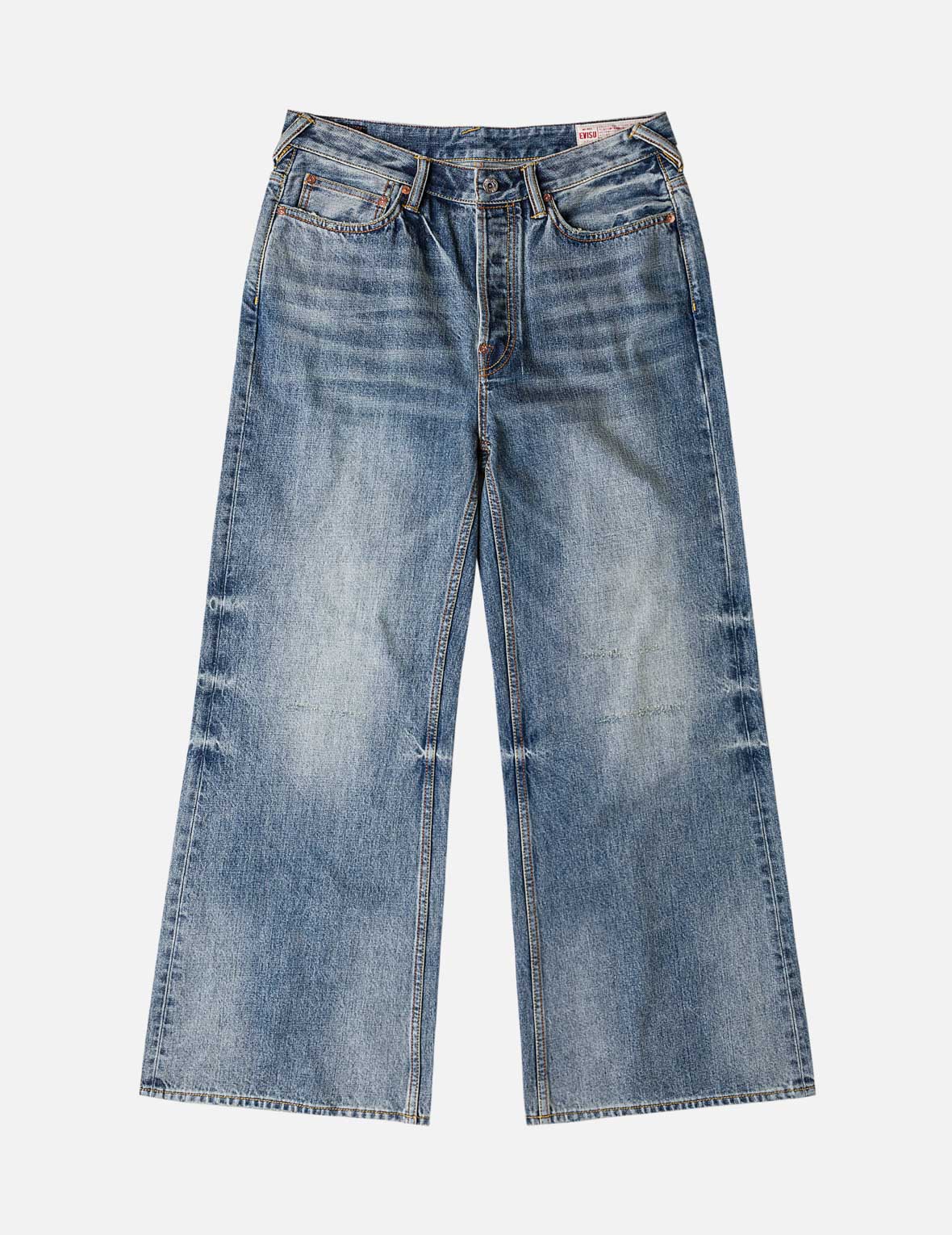 Seagull Printed Pocket Flare Jeans