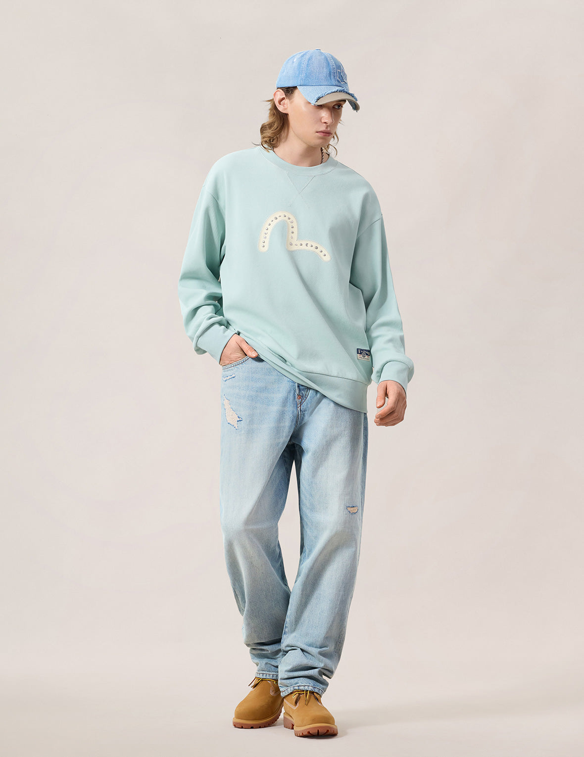 Daicock Sashiko Patchwork Jeans #2038
