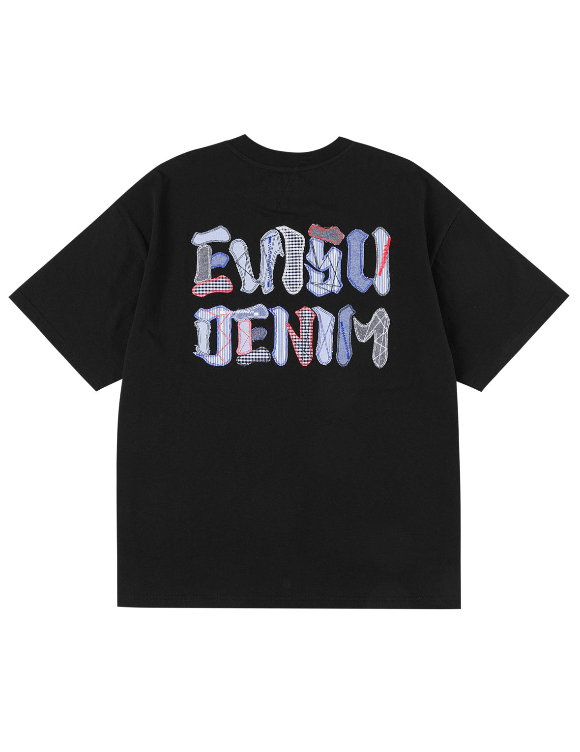 多材质拼贴标志T恤