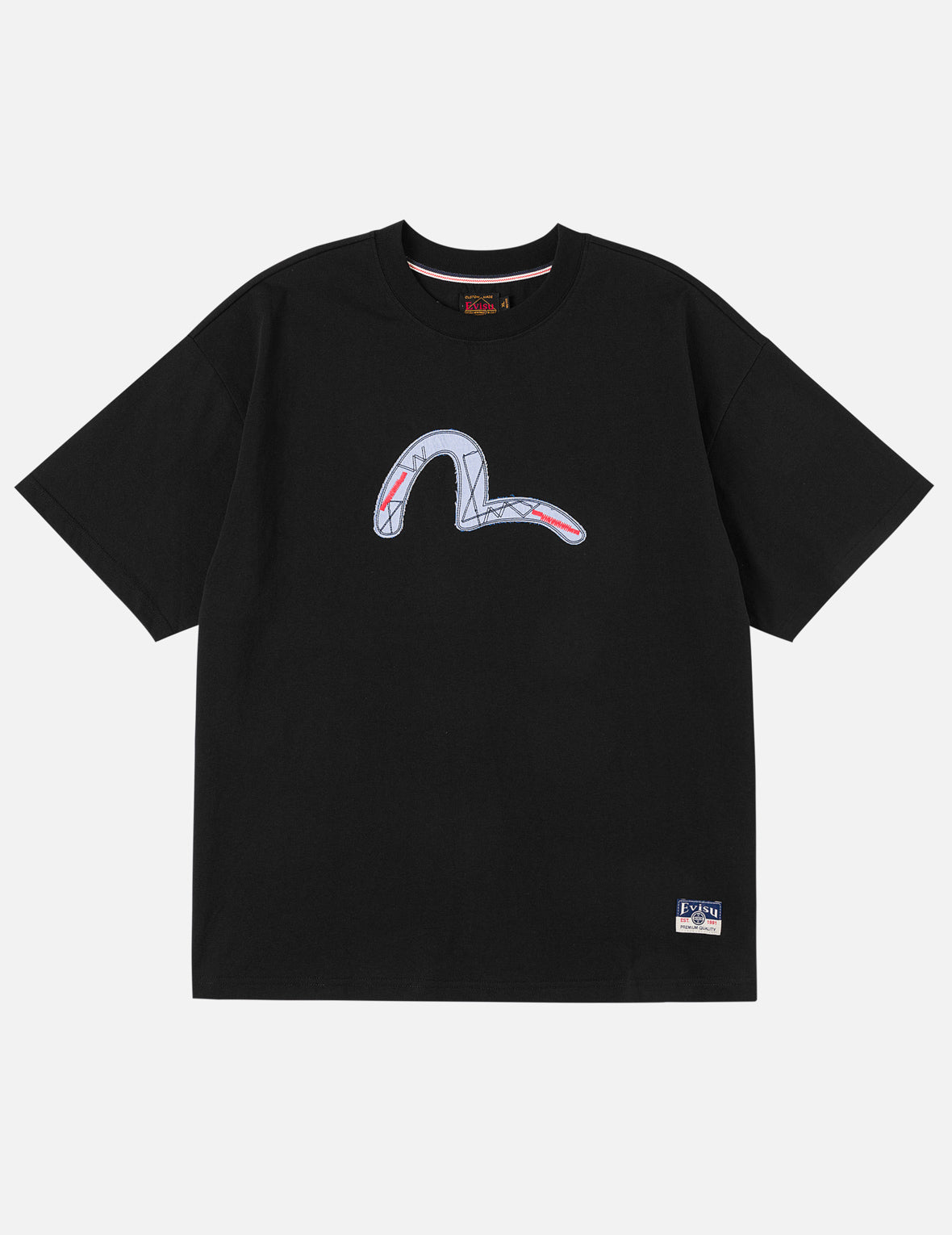 多材质拼贴标志T恤