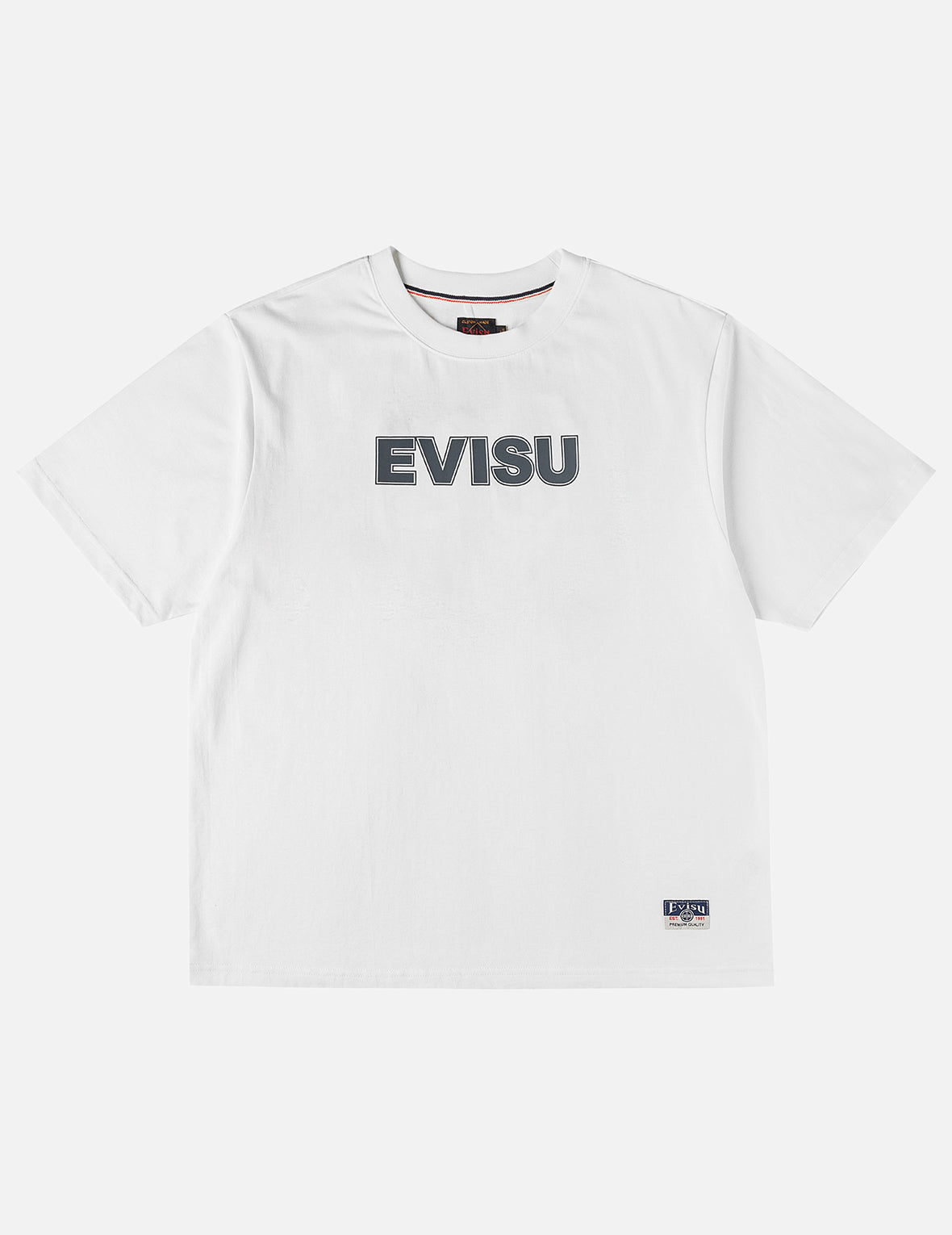 竹叶刺绣山水家纹T恤