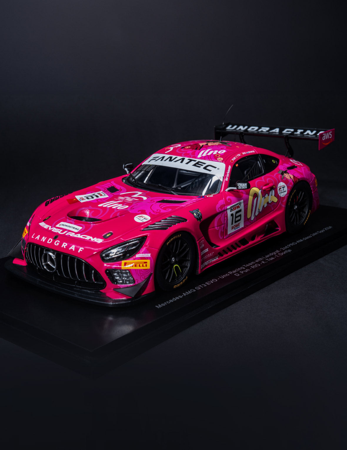 EVISU X Mercedes-AMG GT3 Evo 1:18 Scale Diecast Model Car