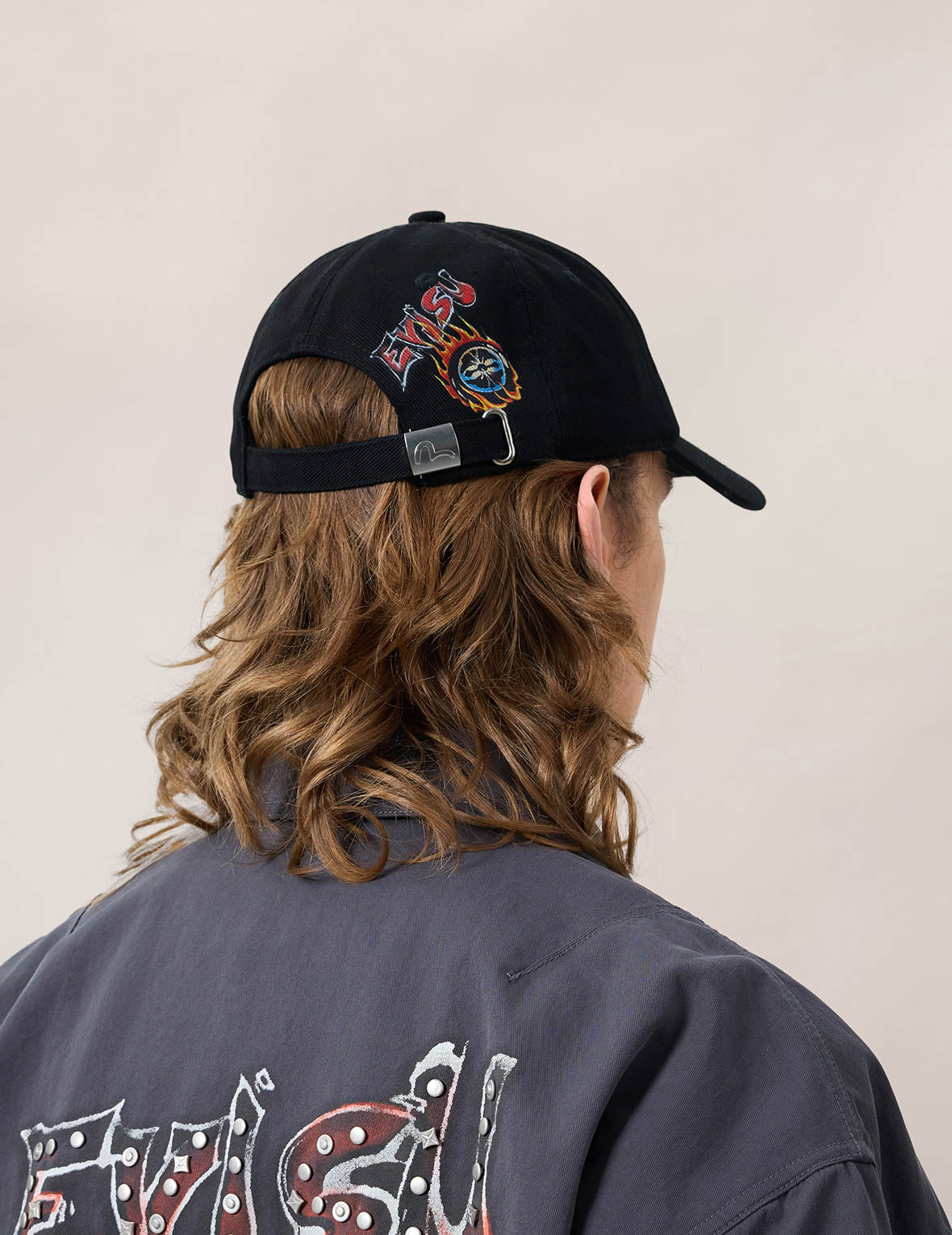 手绘风格经典图案鸭舌帽