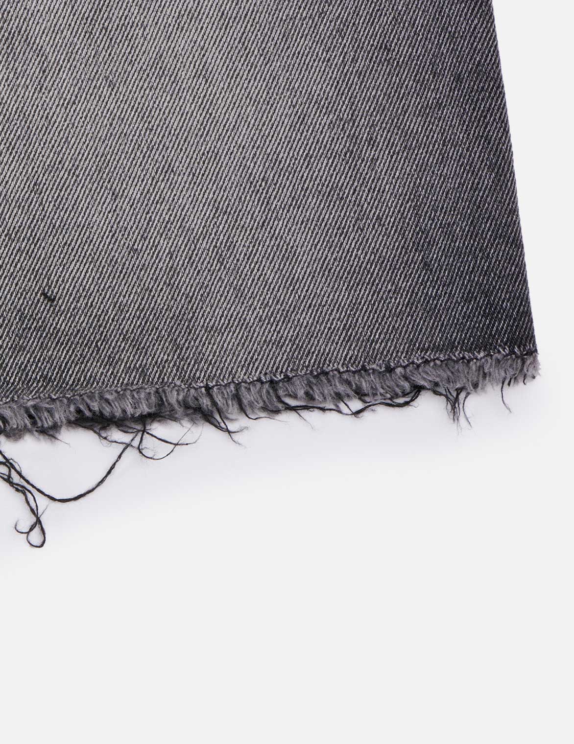 小海鸥印花浅灰色牛仔短裤