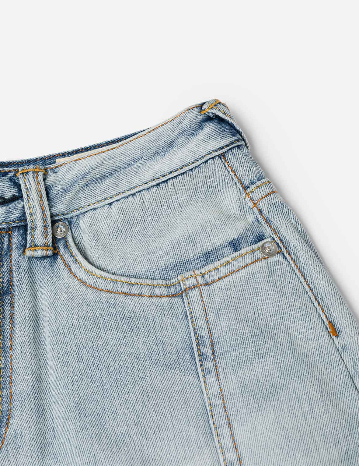 洗水解构海鸥时尚版型牛仔中裙