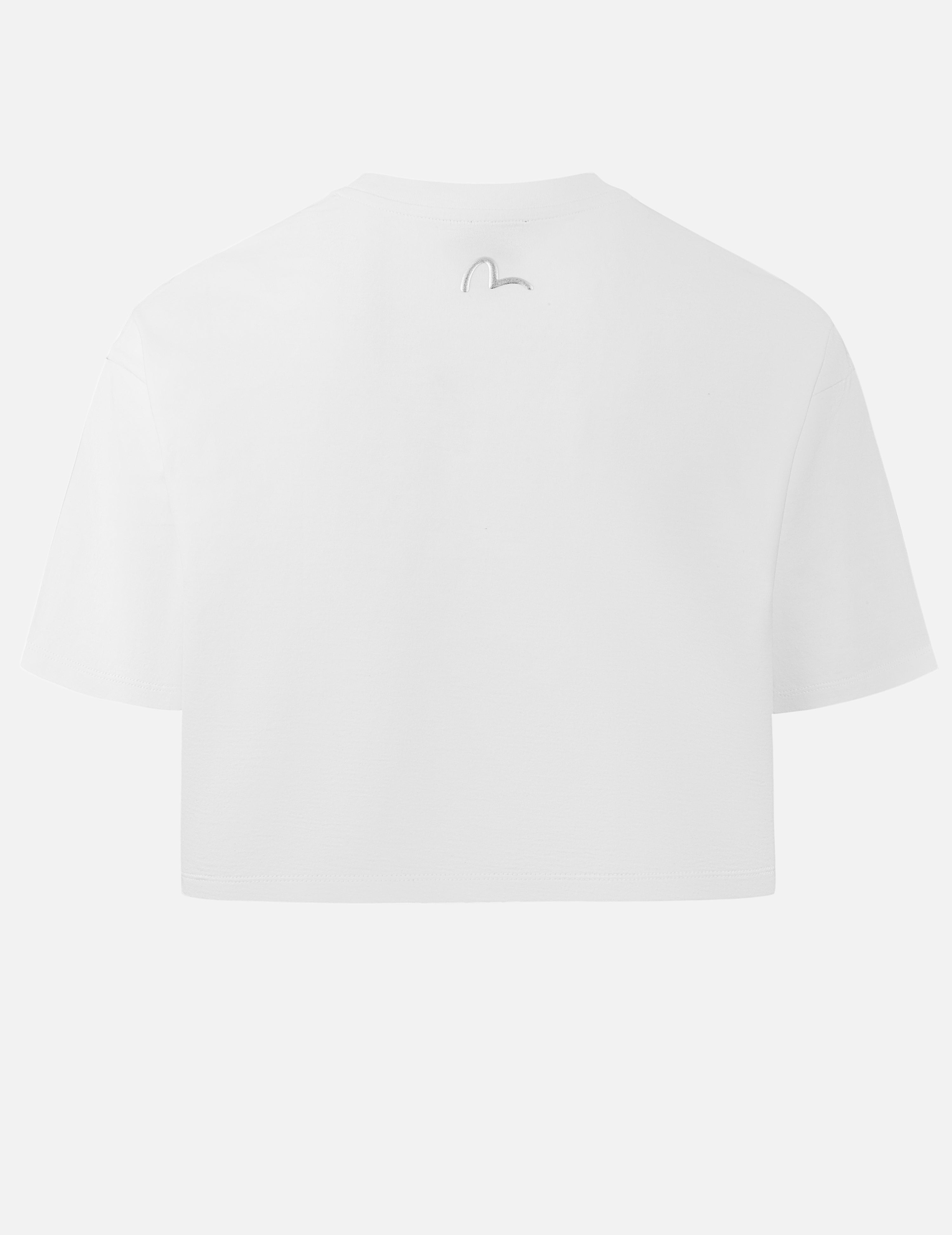 Kamon Rhinestone Cropped T-Shirt