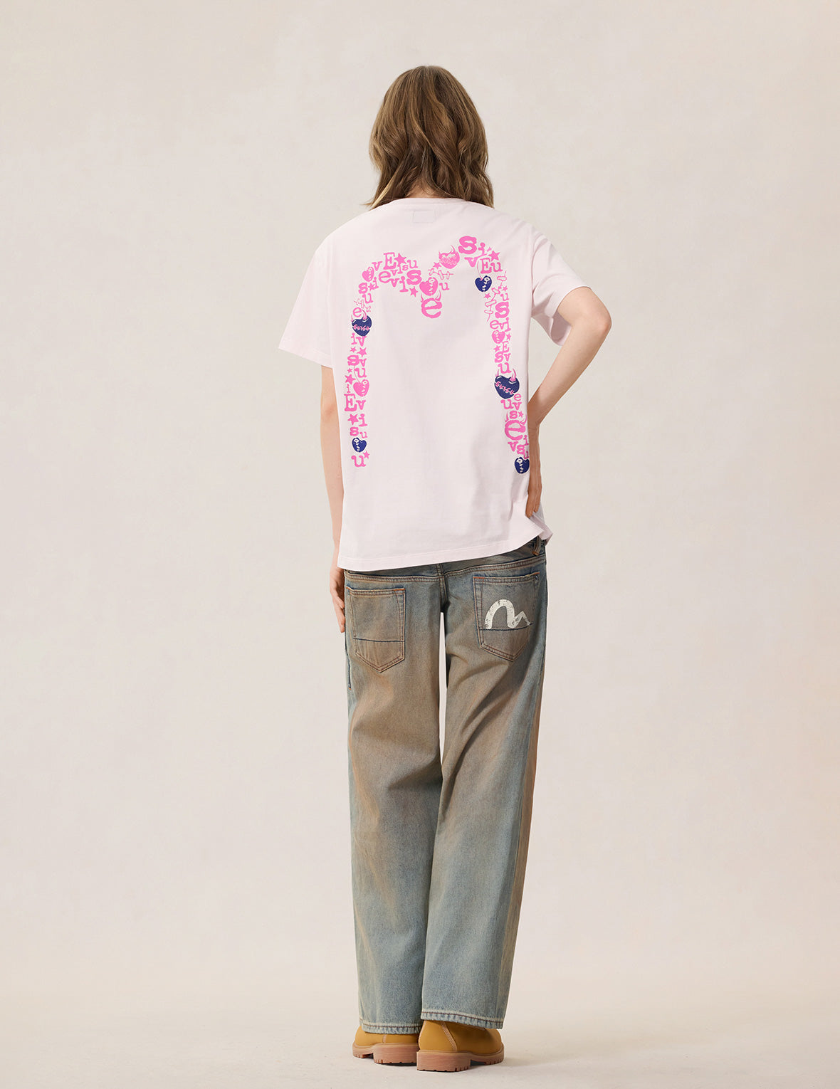 主题图案大 M 印花 T恤