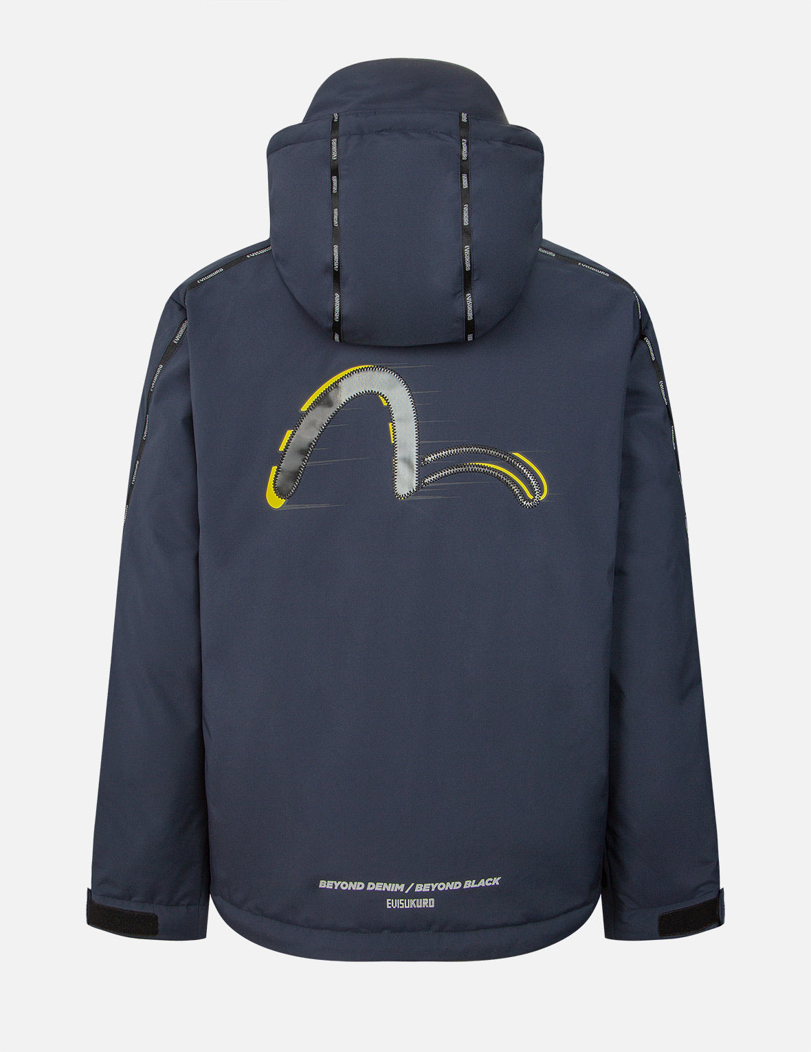 移动式PVC海鸥拼贴羽绒夹克