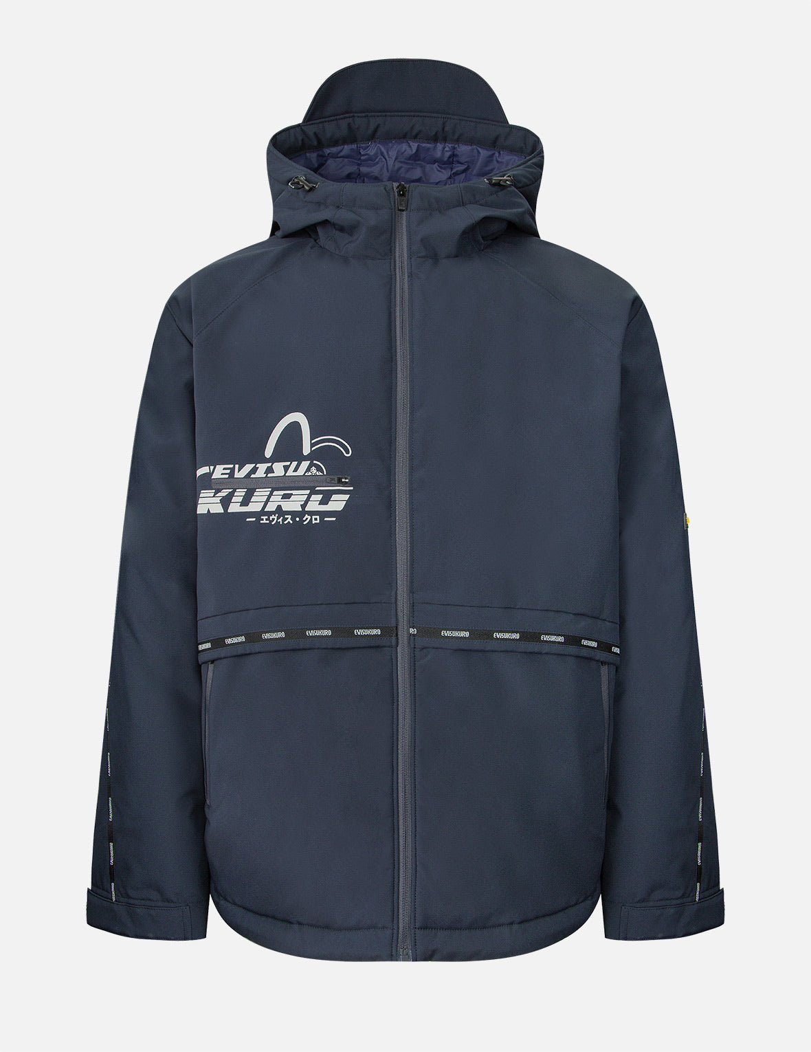 移动式PVC海鸥拼贴羽绒夹克