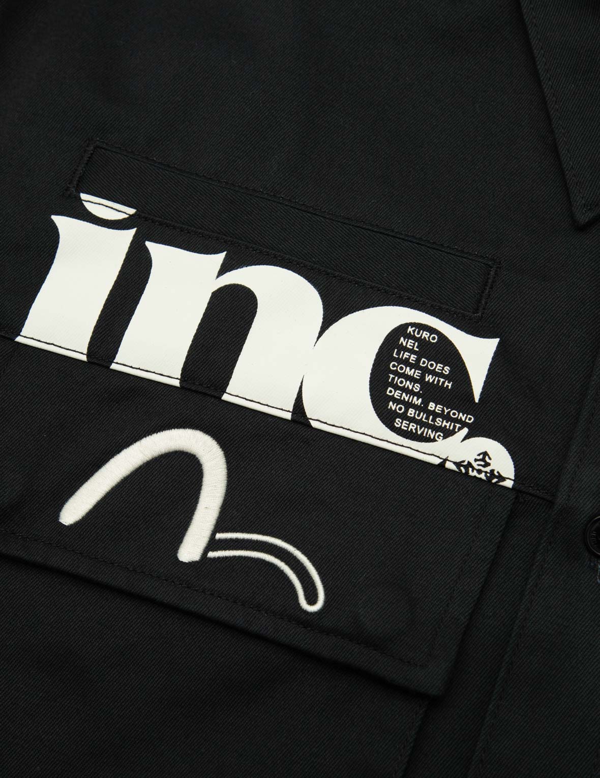 Multi Logo Print Cargo Shirt