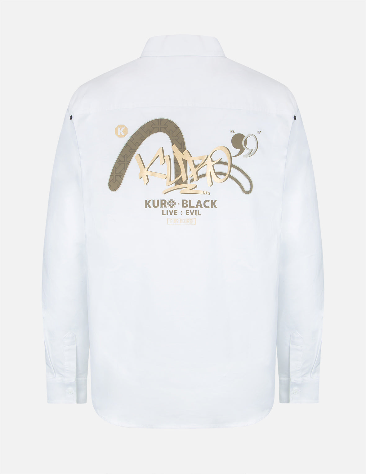 涂鸦Logo烫金印花牛津衬衫