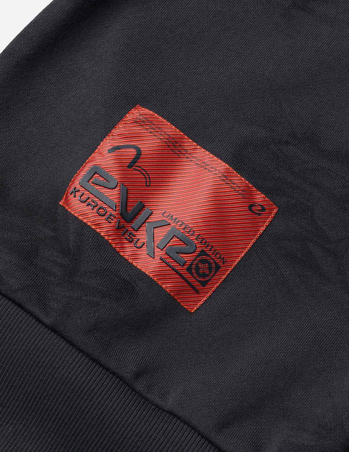 Allover Crinkle Logo Print Regular Fit Sweatshirt