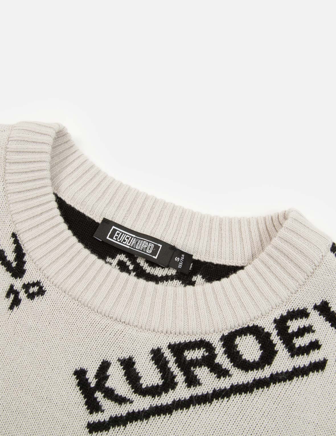 满地Logo提花高领毛衣