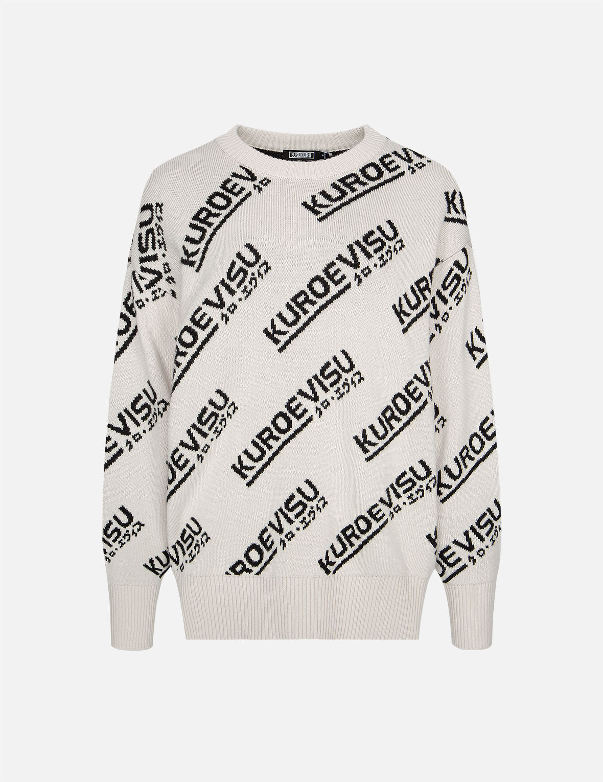 满地Logo提花高领毛衣