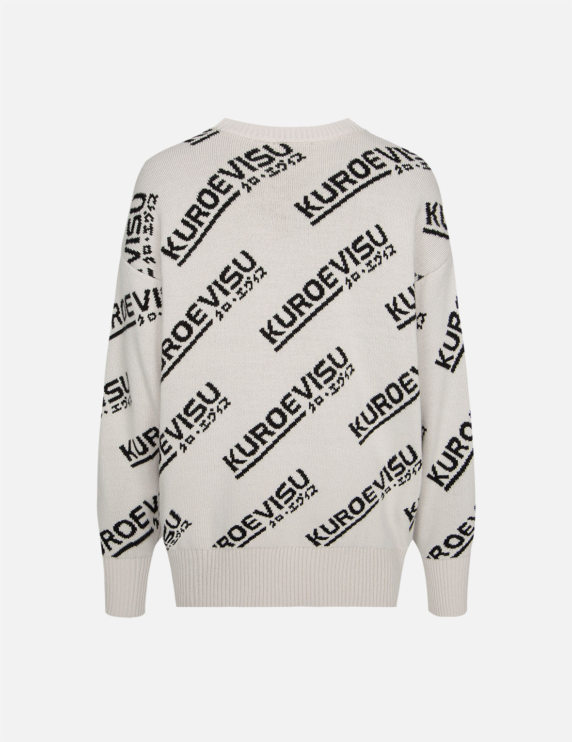 满地Logo提花高领毛衣