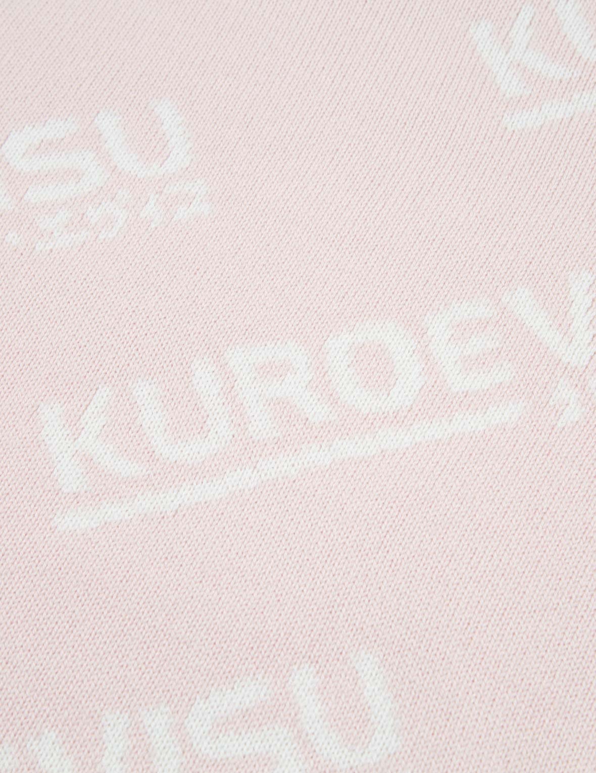 满地Logo提花高领毛衣