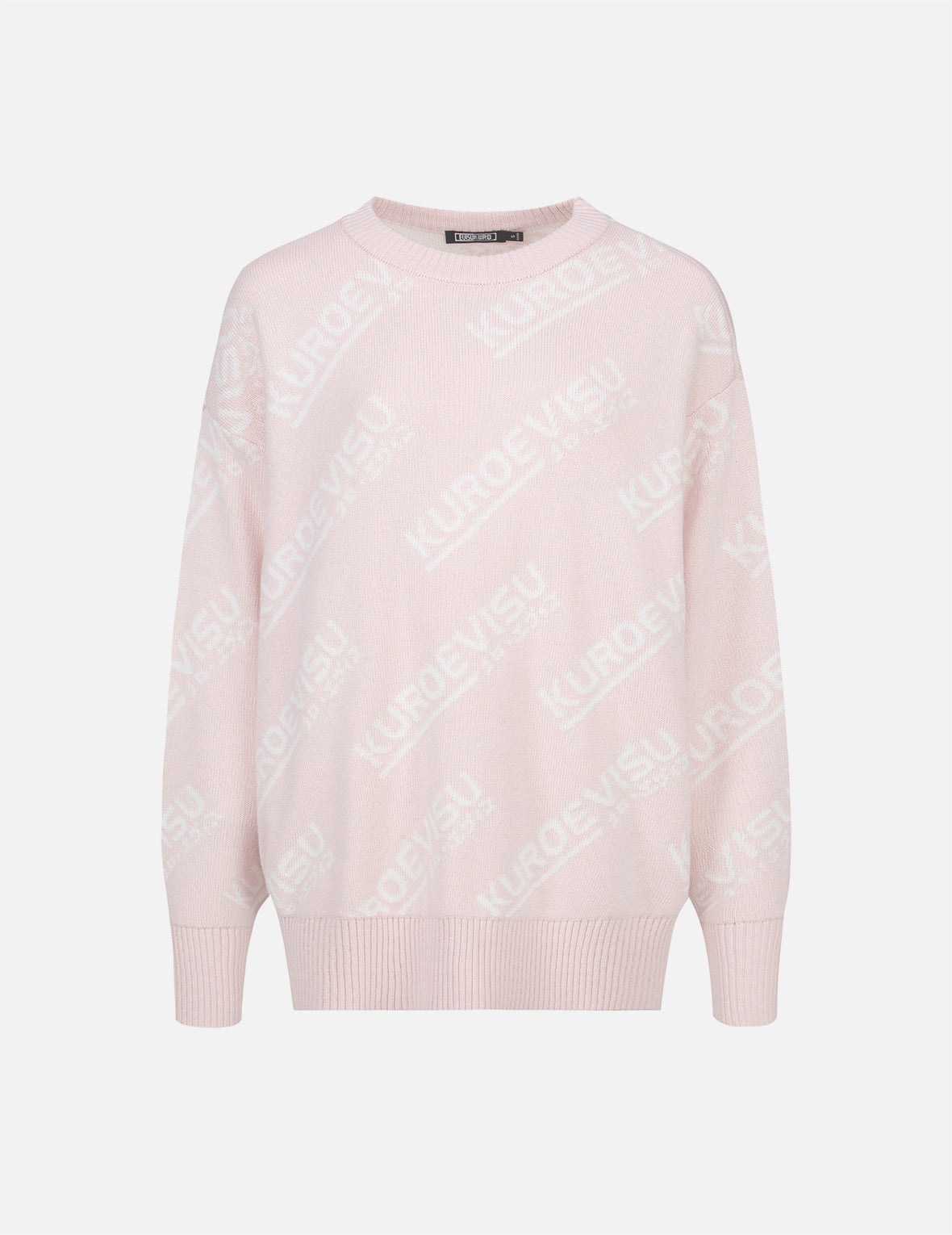 满地Logo提花高领毛衣