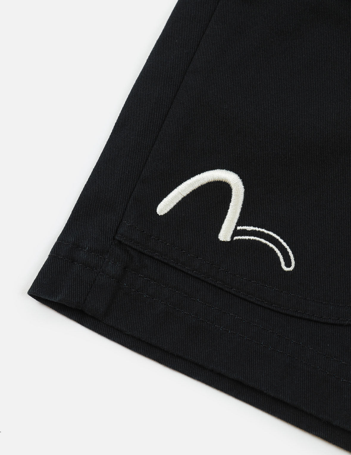 Seagull and Logo Embroidery Panelling Shorts