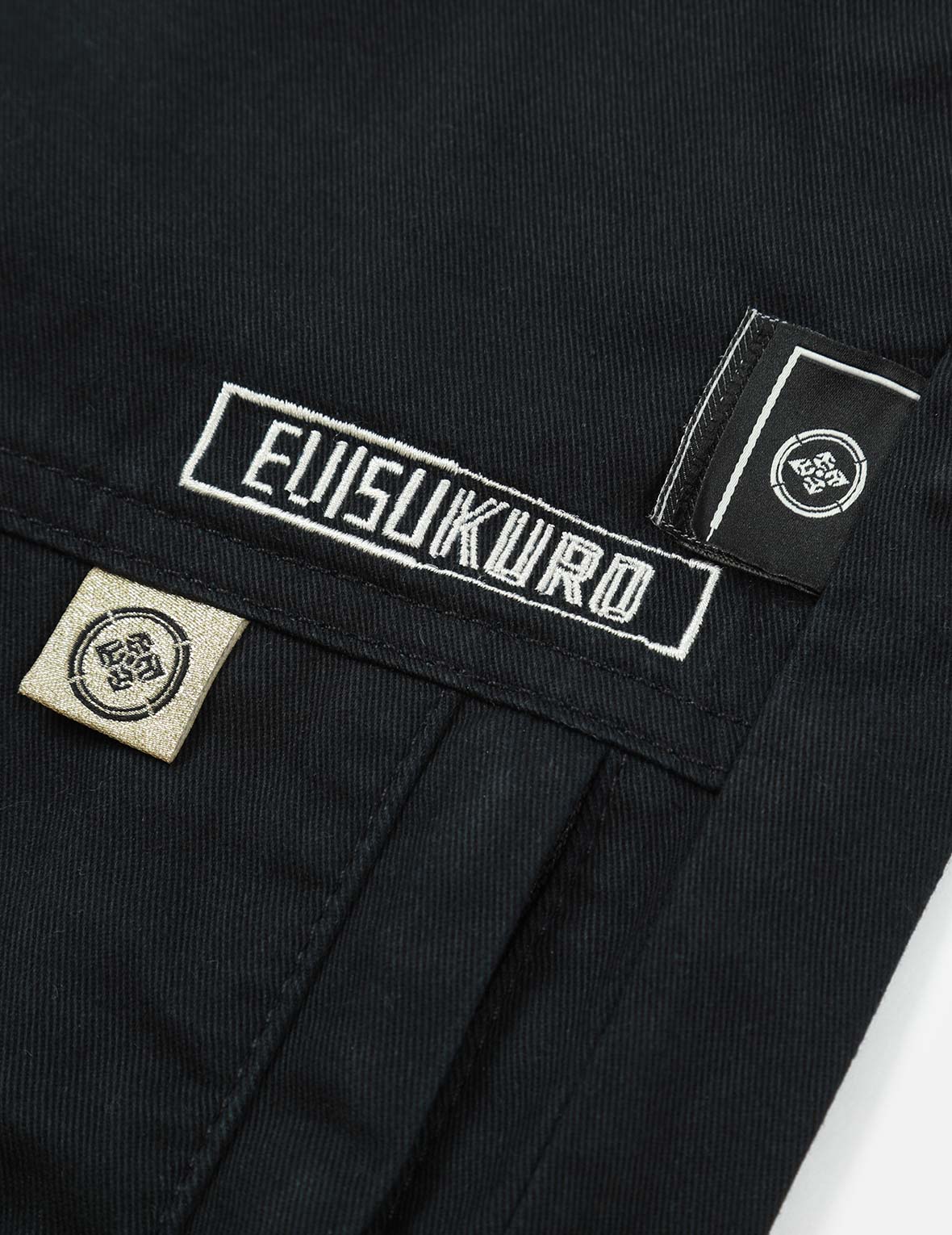 Seagull and Logo Embroidery Panelling Shorts