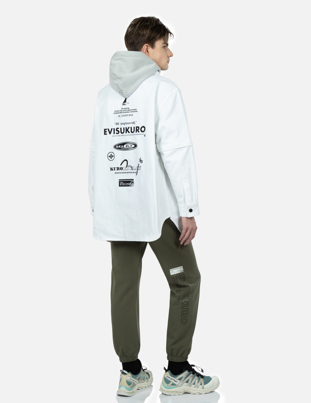 Logo及个性口号印花运动裤